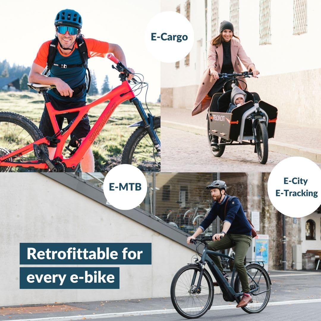 Premium GPS Tracker for E-Bikes – Universal Compatibility with 95%+ E-Bike Brands | Anti-Theft Protection | Real-Time Tracking via iOS & Android App | Built-in Alarm & SIM Card | Perfect for Urban Commuting & Outdoor Adventures