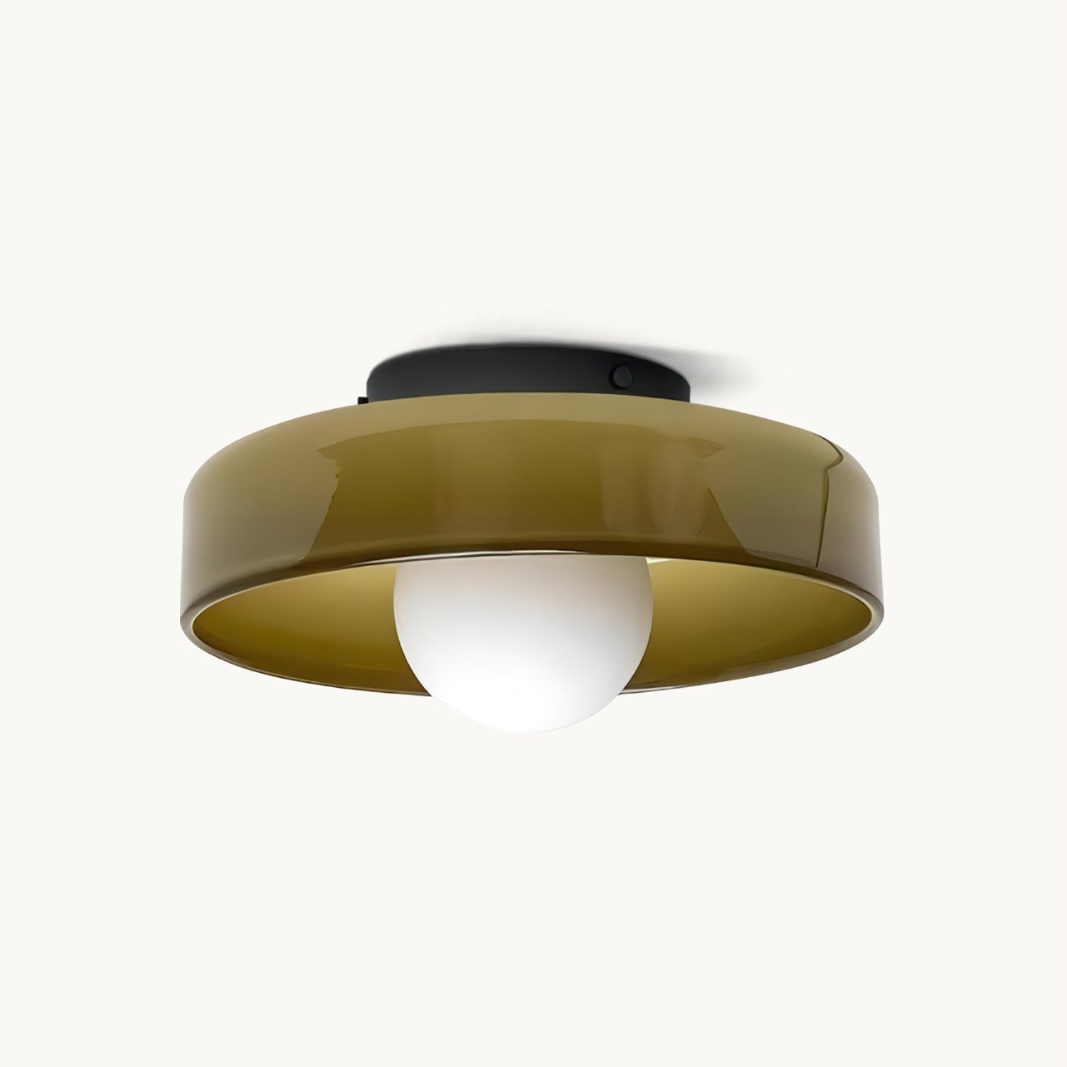Modern Disc Orb Ceiling Lamp - Sleek Round LED Light Fixture for Living Room, Bedroom, or Dining Room - Energy-Efficient Indoor Lighting Solution