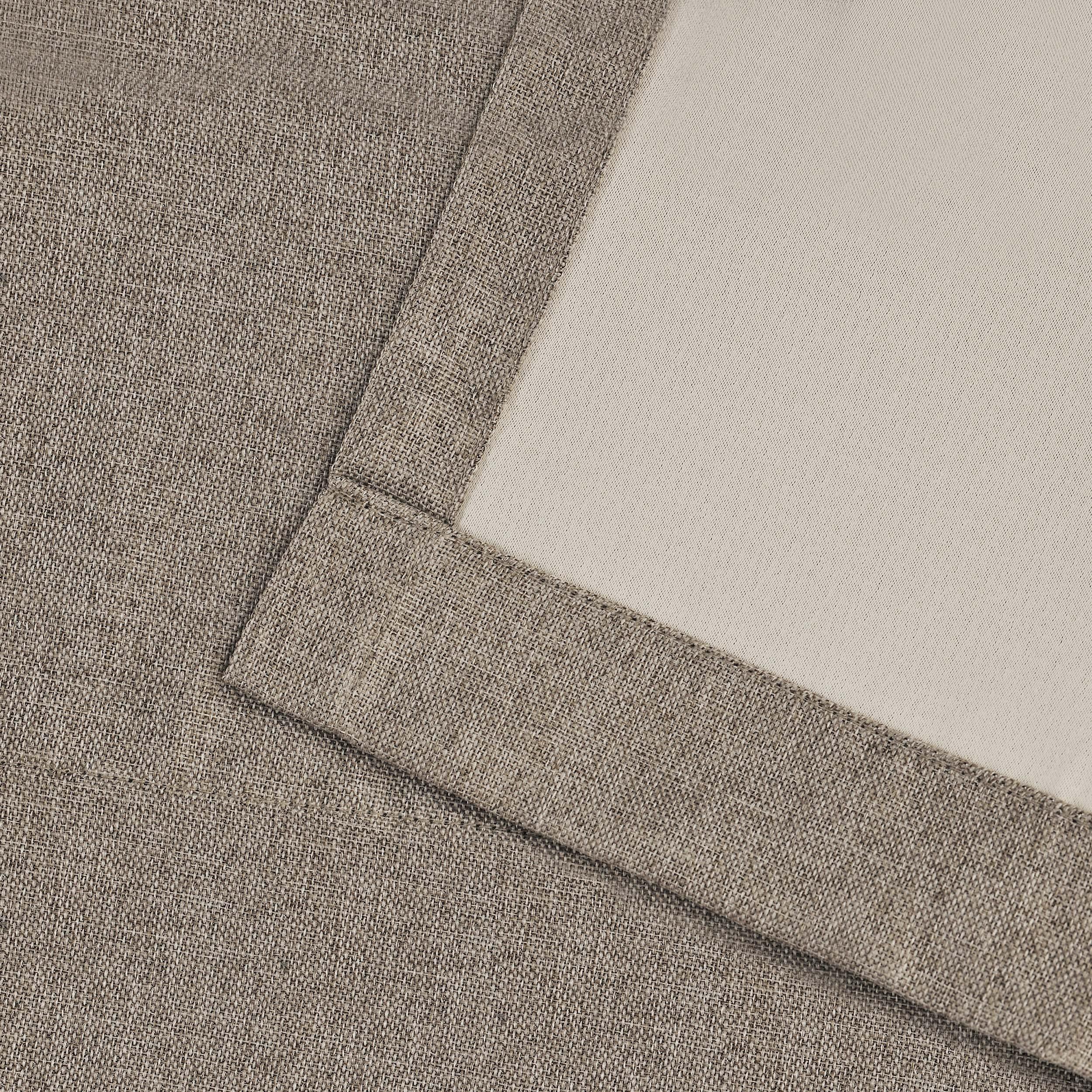 Premium Linen Pattern Blackout Curtains Set - Washable Room Darkening Window Treatments for Bedroom & Living Room - Noise Reducing & Energy Efficient Home Decor