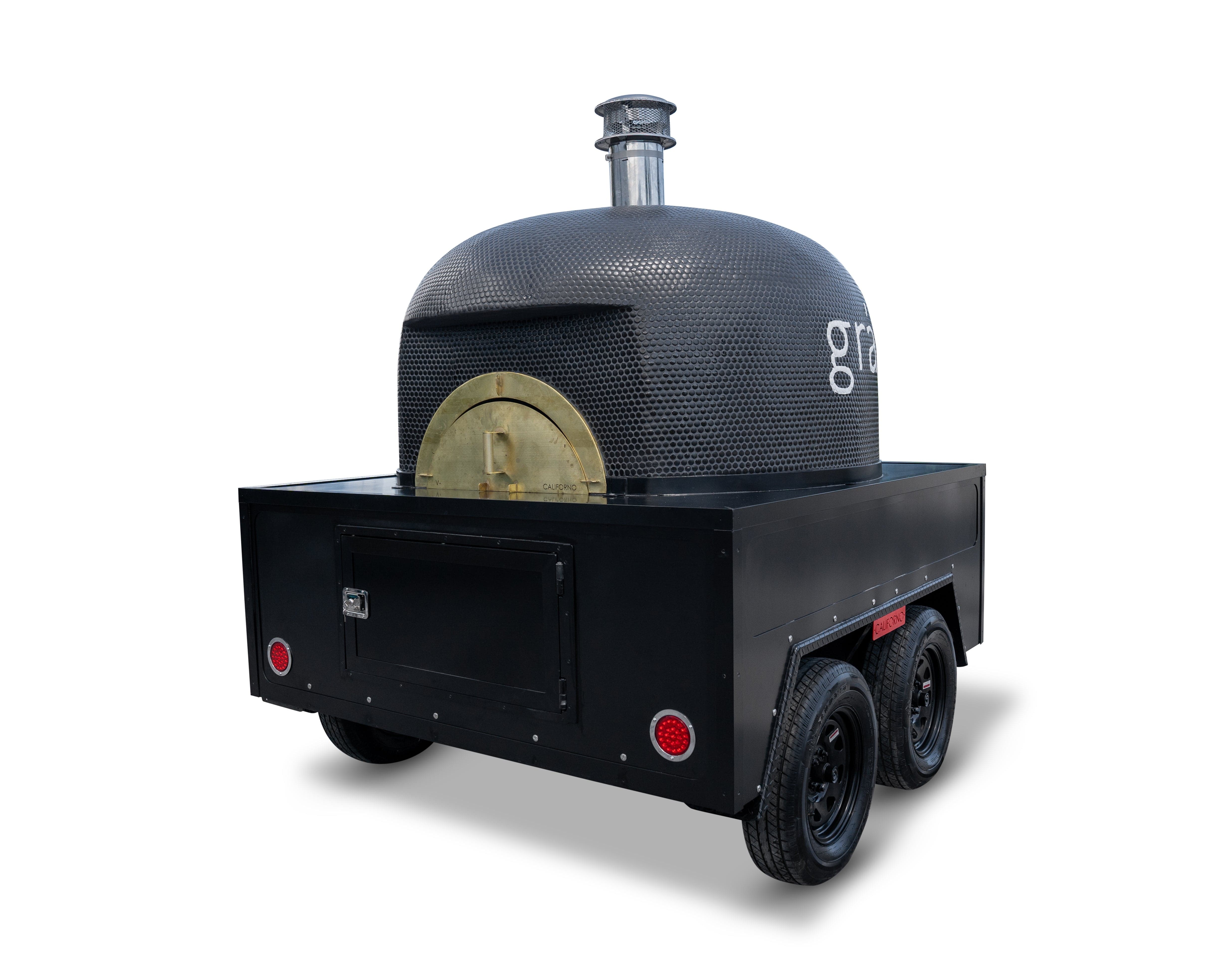 Contempo Pizza Oven Trailer - Portable Wood Fired Pizza Cart for Outdoor Catering, Events & Mobile Pizza Business | Perfect for Parties, Food Trucks & Street Vendors