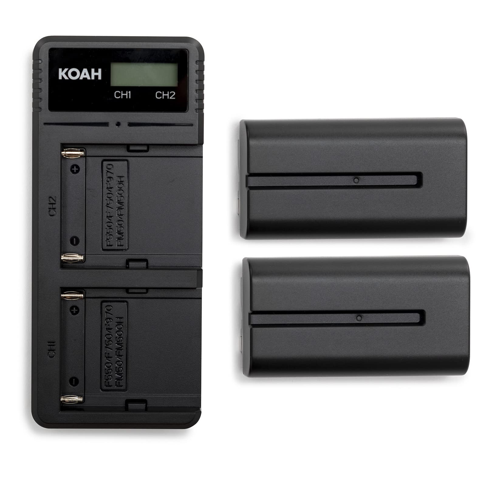 Hollyland Mars 400S PRO SDI/HDMI Wireless Video Transmission System with Koah Triple Shoe Mount, 2-Pack Sony NP-F570 3350mAh Batteries & Dual USB-C LCD Charger - 4-in-1 Bundle for Live Streaming, Film Production & Broadcast Events