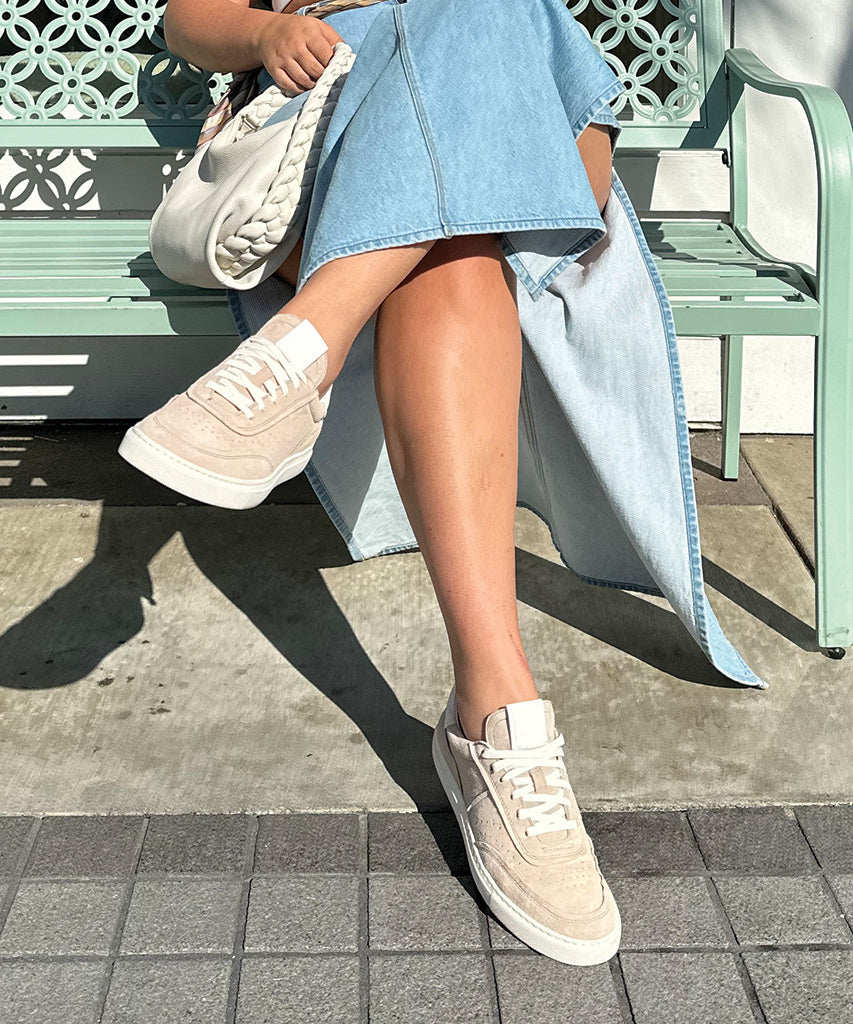 Boden Dune Suede Sneakers for Women - Comfortable Casual Shoes for Walking, Running & Everyday Wear