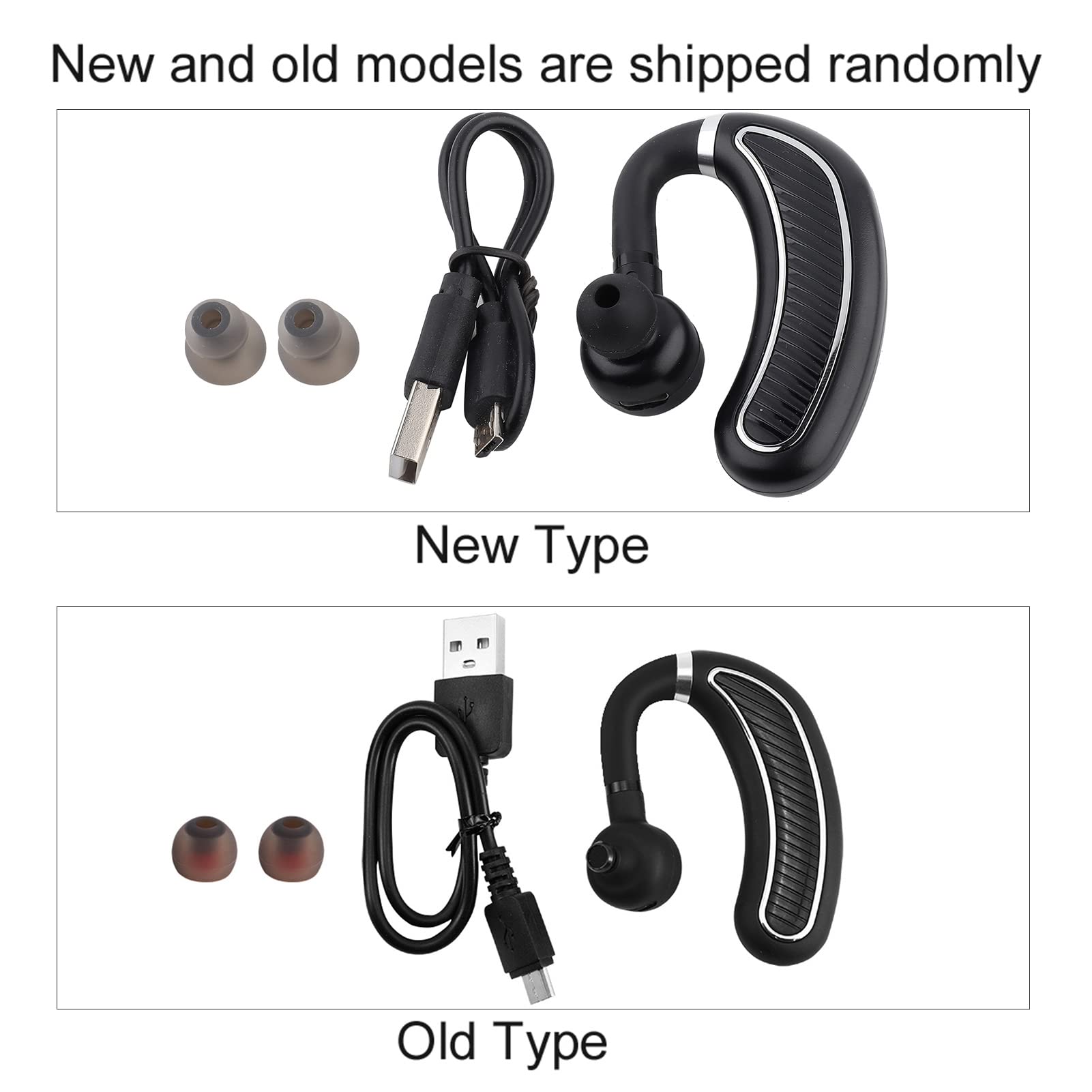 Zerone K21 Wireless Bluetooth Headset - Single Ear Business Headphones with Noise Cancelling Microphone for Office Calls, Driving & Remote Work