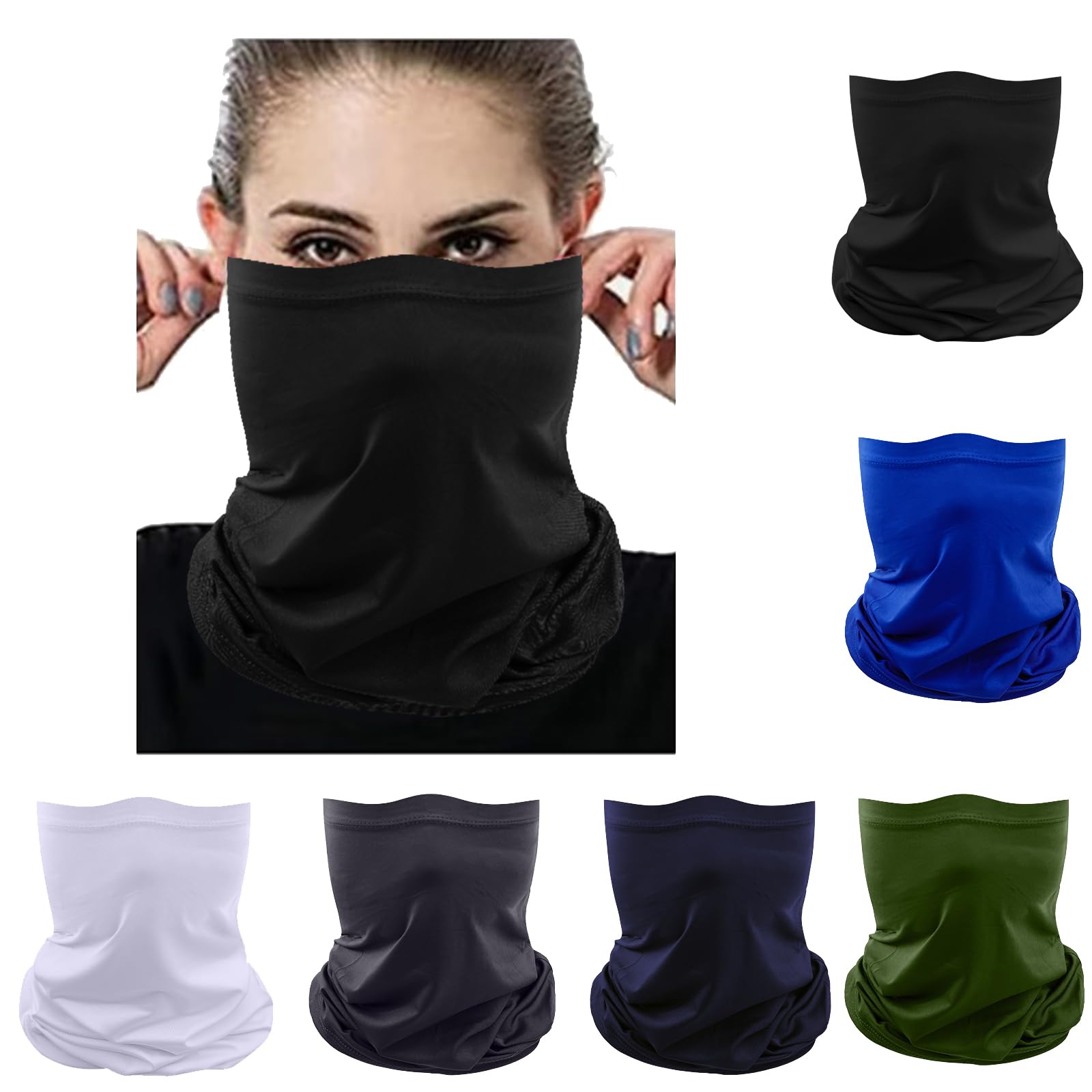 Breathable Face Mask Bandana Neck Gaiter - Seamless UV Protection Scarf for Outdoor Activities, Cycling, Hiking & Dust Protection