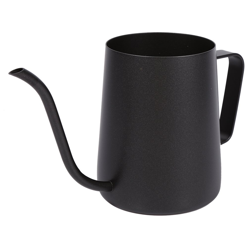 Premium Black Stainless Steel Gooseneck Kettle - 350ML Stovetop Coffee & Tea Pour Over Kettle for Perfect Drip Brewing | Ideal for Home Baristas, Specialty Coffee Shops & Tea Enthusiasts