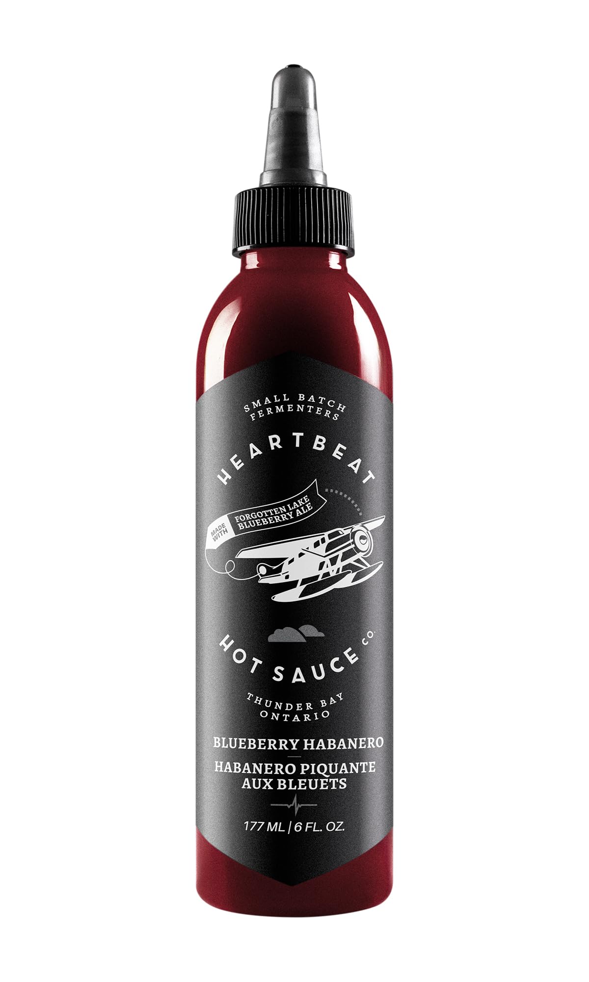 Heartbeat Hot Sauce Co. | Blueberry Habanero Hot Sauce, 6 oz Bottle - Perfect for Tacos, Wings & Cocktails