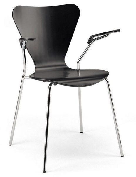 Arne Jacobsen Series 7 Armchair - Mid Century Modern Dining Chair for Home & Office - Perfect for Dining Rooms, Living Spaces & Workspaces