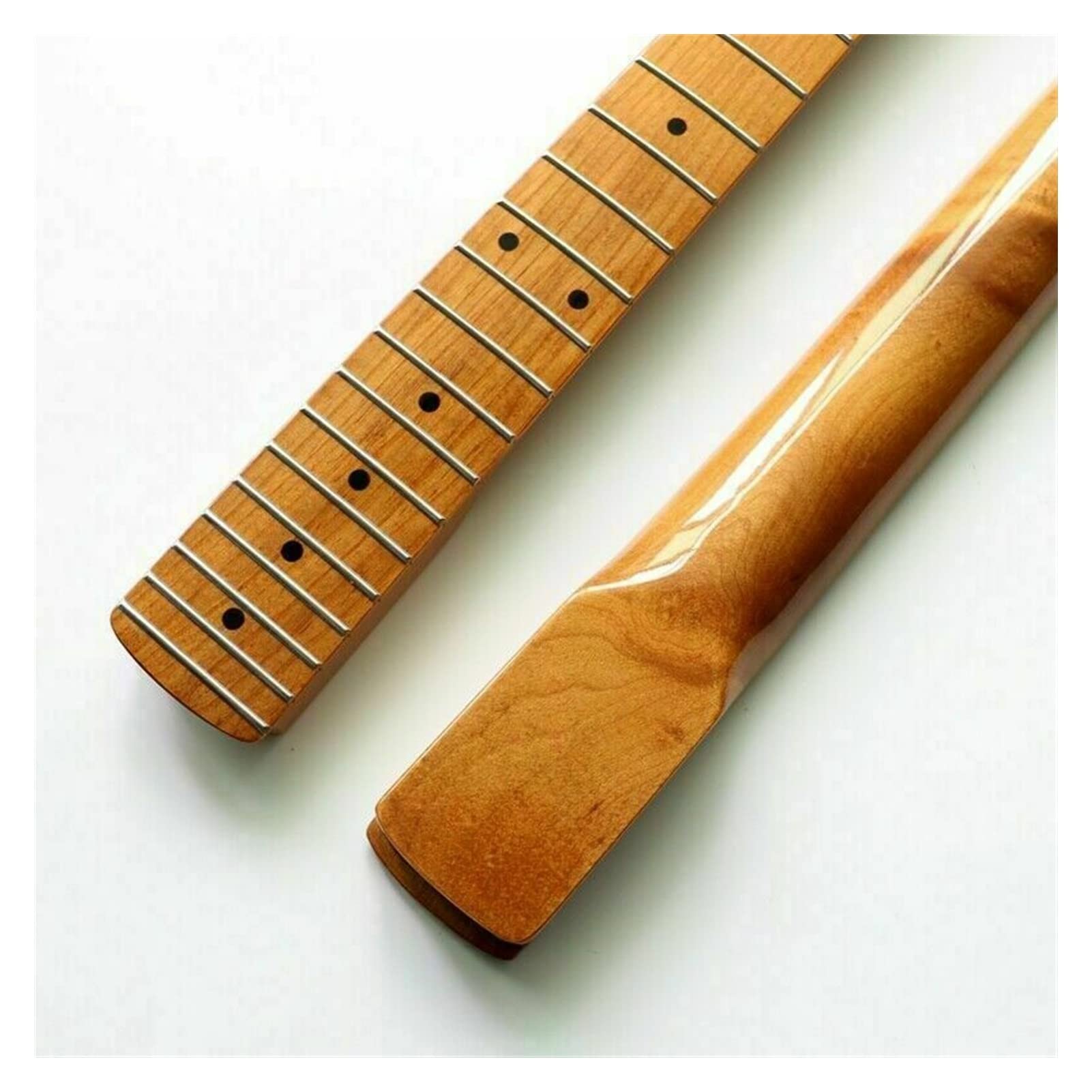 1 Piece Maple Electric Guitar Neck - 22 Frets with Maple Wood Fingerboard | Replacement Part for DIY Guitar Building & Repair | Perfect for Fender, Gibson Style Electric Guitars