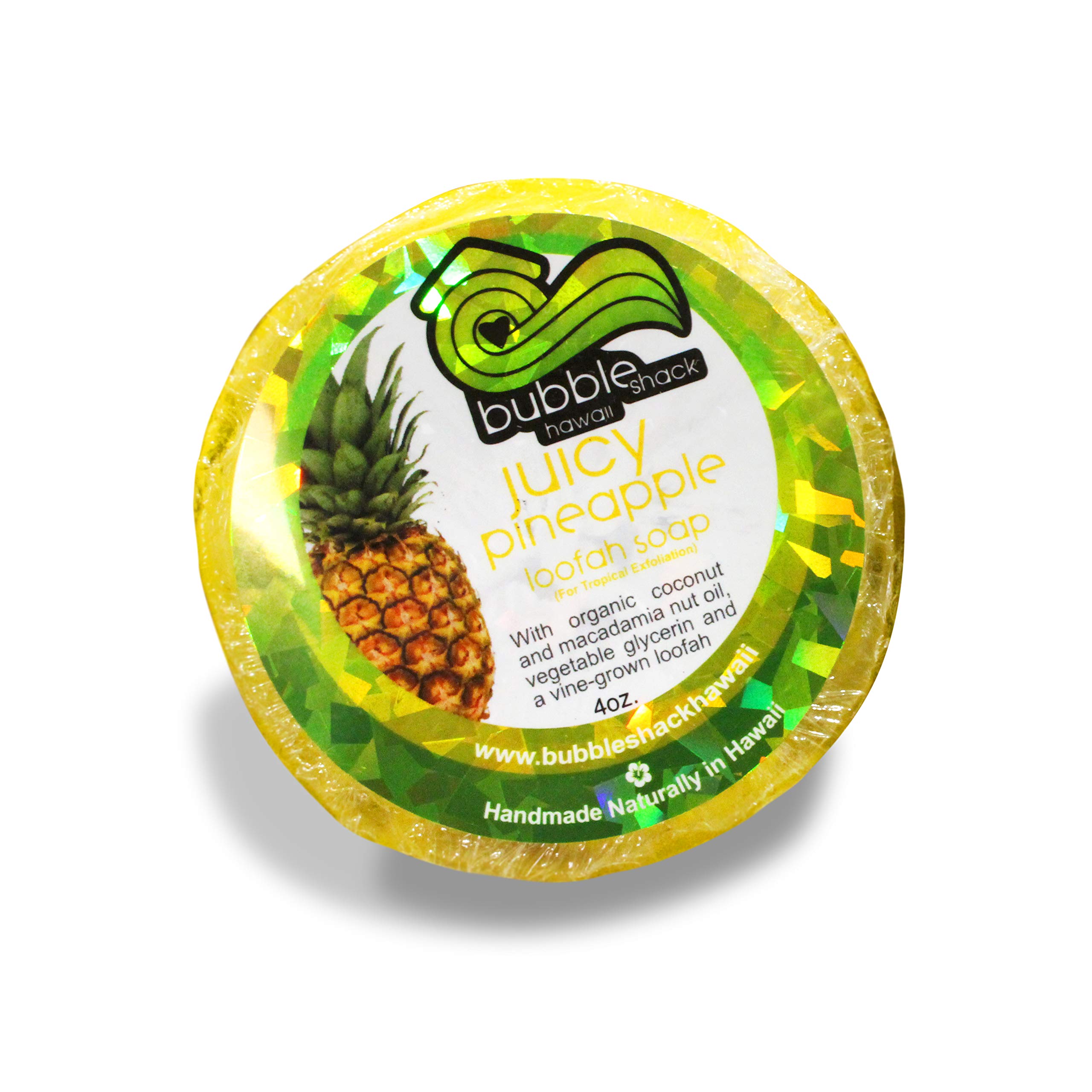 Natural Juicy Pineapple Loofah Exfoliating Soap Bar - Organic Body Wash for Smooth Skin - Perfect for Shower, Spa & Gift Sets