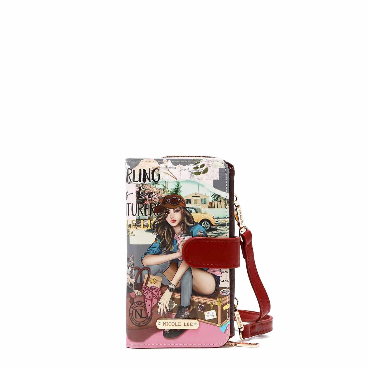 Stylish Trifold Phone Case with Crossbody Wallet - Perfect for Hands-Free Convenience While Shopping, Traveling, or Running Errands
