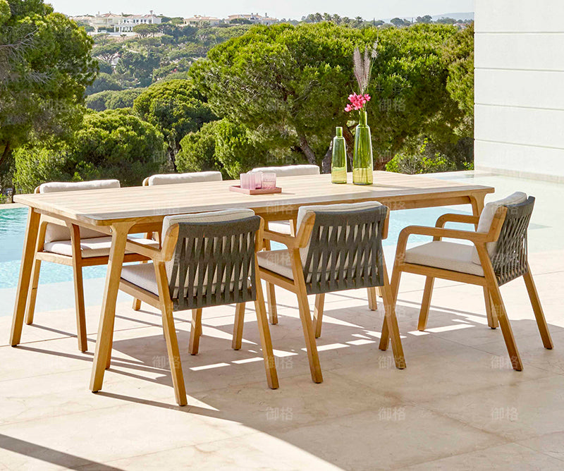 180cm teak long table