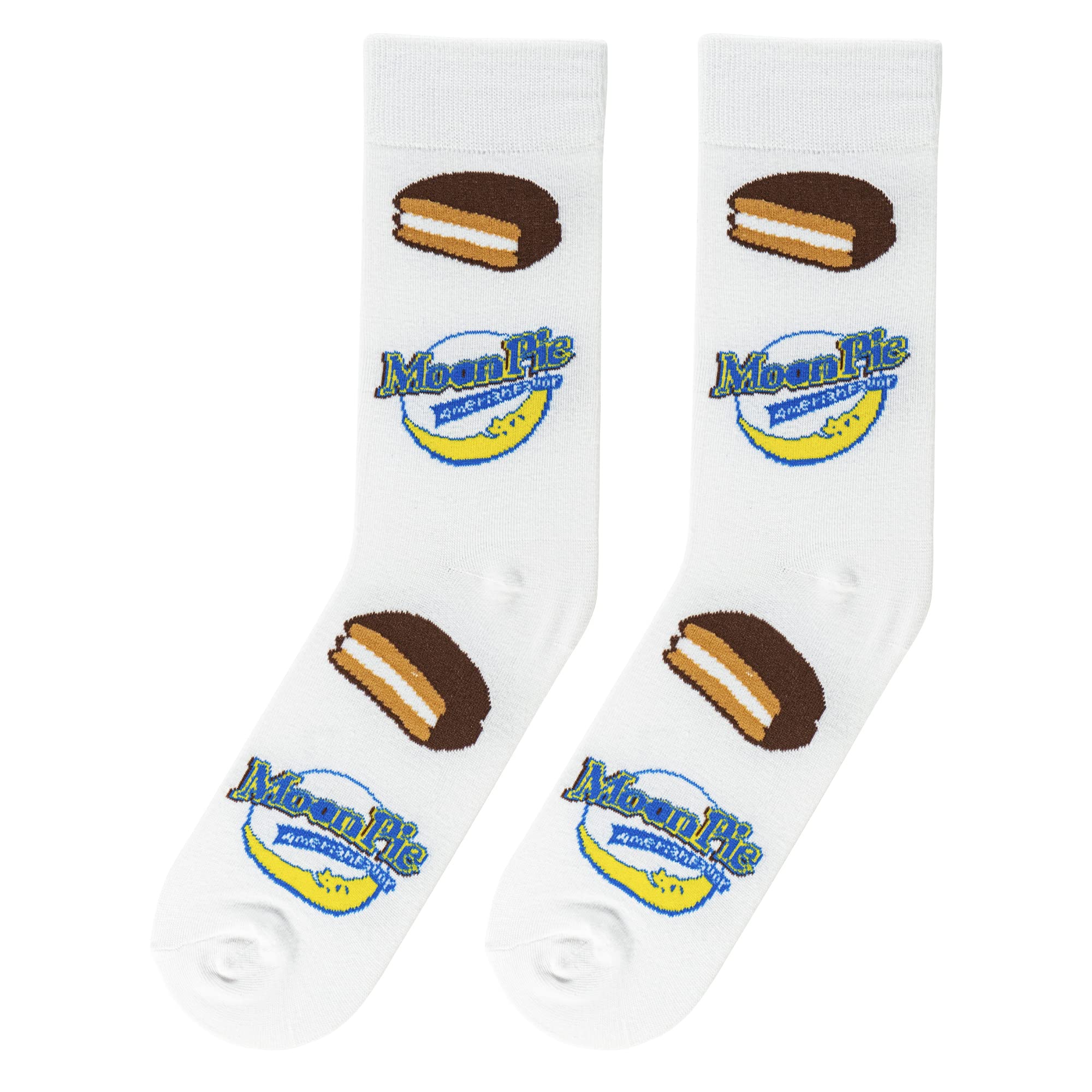 Funny Food & Snacks Themed Crazy Socks - Assorted Prints Crew Socks for Men & Women (Large Size) - Perfect for Gifts, Parties, and Casual Wear