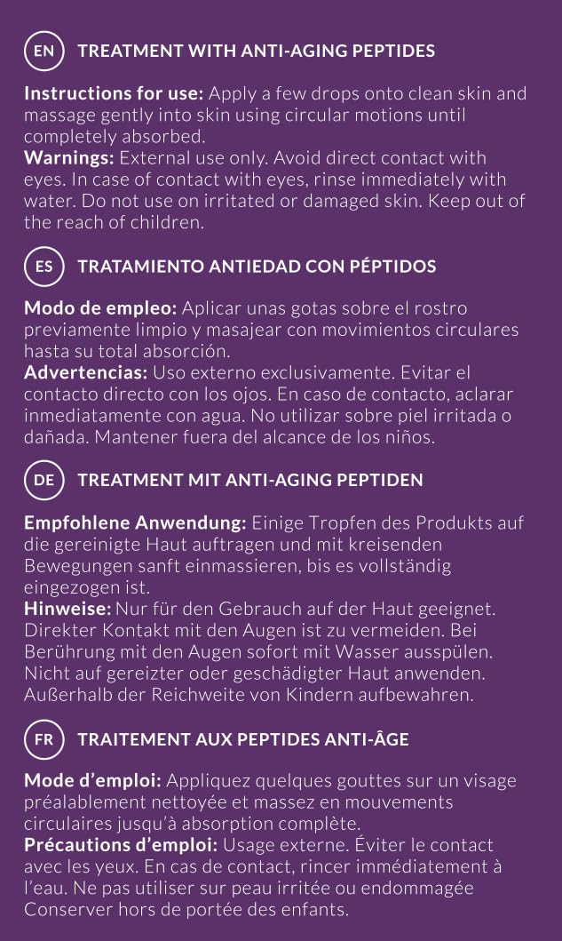 DERMA - PEPTIDES 22% - Multi-Peptide Anti-Aging Serum for Wrinkles & Fine Lines | Dermatologist-Recommended Skincare Treatment for Face & Neck | Perfect for Night Routine & Daily Hydration