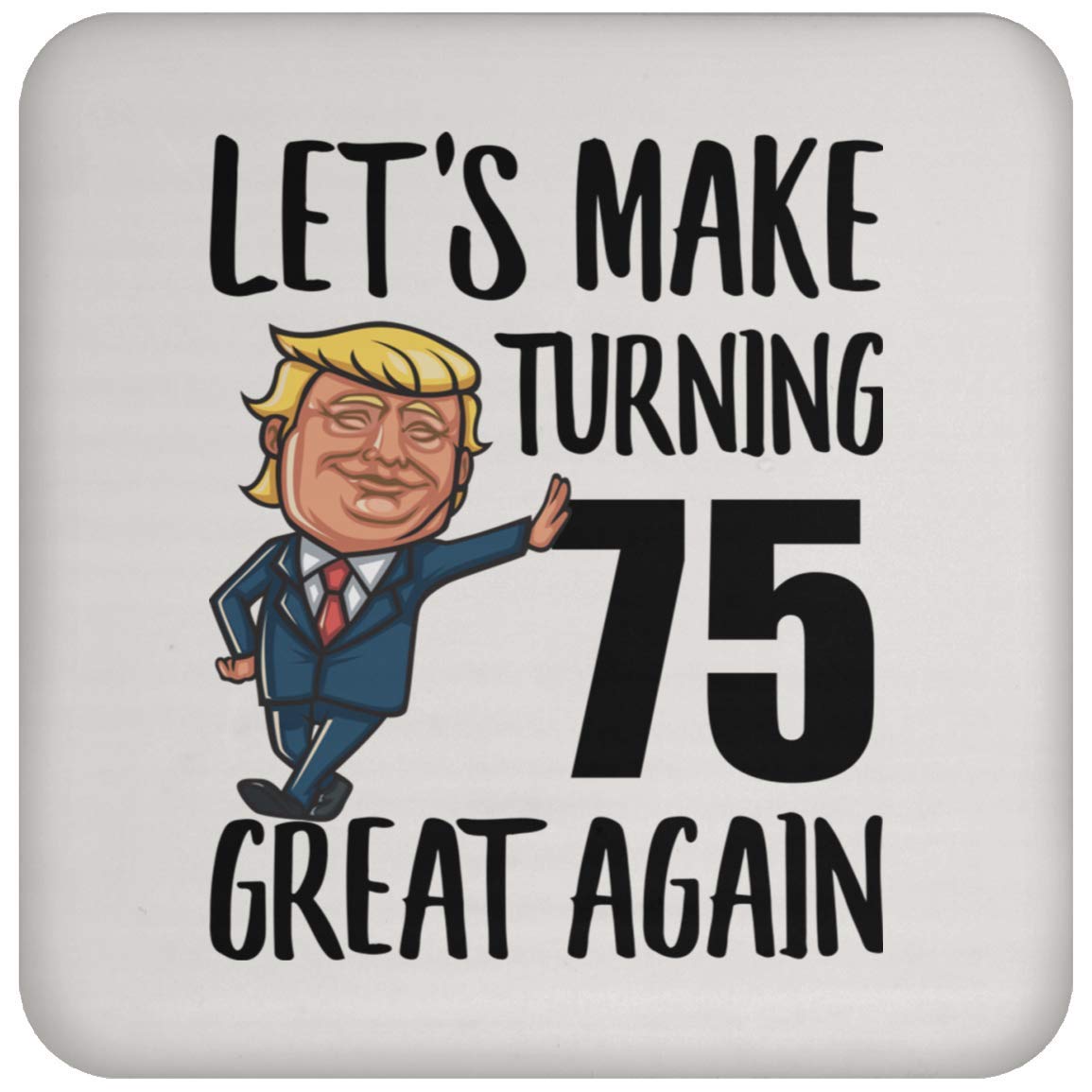 **75th Birthday Gifts for Men & Women - Personalized Coaster Set for 75 Year Olds Born in 1944 - Unique Christmas Gift Idea for Grandparents, Parents & Seniors - Perfect for Parties, Anniversaries & Home Decor**