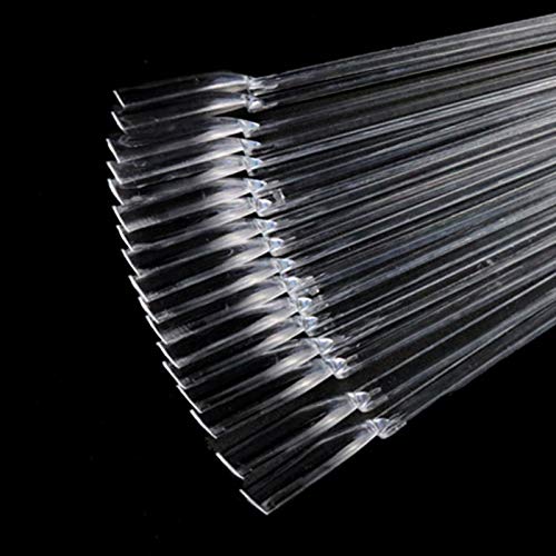Yicare 100 PCS Clear Nail Swatches - Fan Shaped Nail Display Sticks for Gel Polish Practice, Nail Art Tips & Color Sticks - Perfect for Salon Professionals & DIY Nail Artists at Home