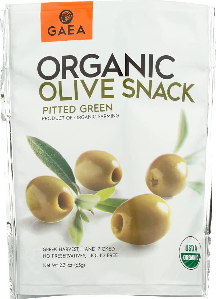 Organic Green Olives - Premium Quality, Non-GMO, Gluten-Free | Perfect for Salads, Charcuterie Boards & Mediterranean Recipes