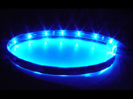 Logisys Blue 12 Inch 12V Waterproof LED Light Strip - Perfect for Car Interior, Boat, RV & Home Decoration Lighting