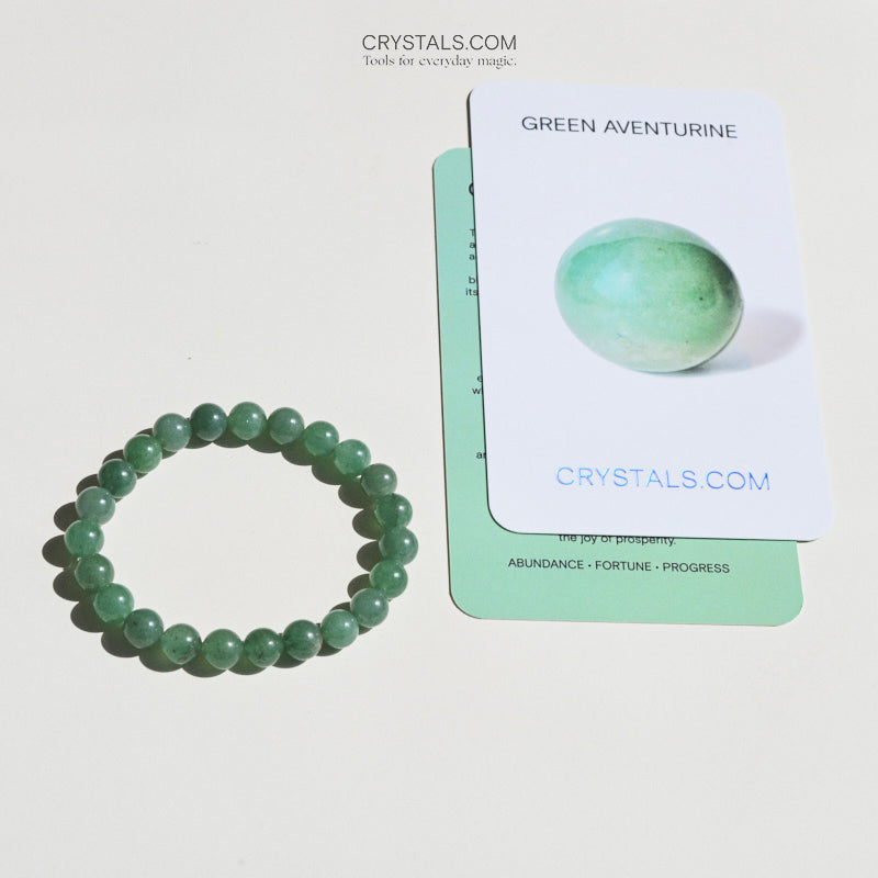 Green Aventurine Bracelet for Good Luck & Positive Energy | Natural Stone Jewelry for Stress Relief & Wealth Attraction | Perfect for Meditation, Gifts & Spiritual Healing