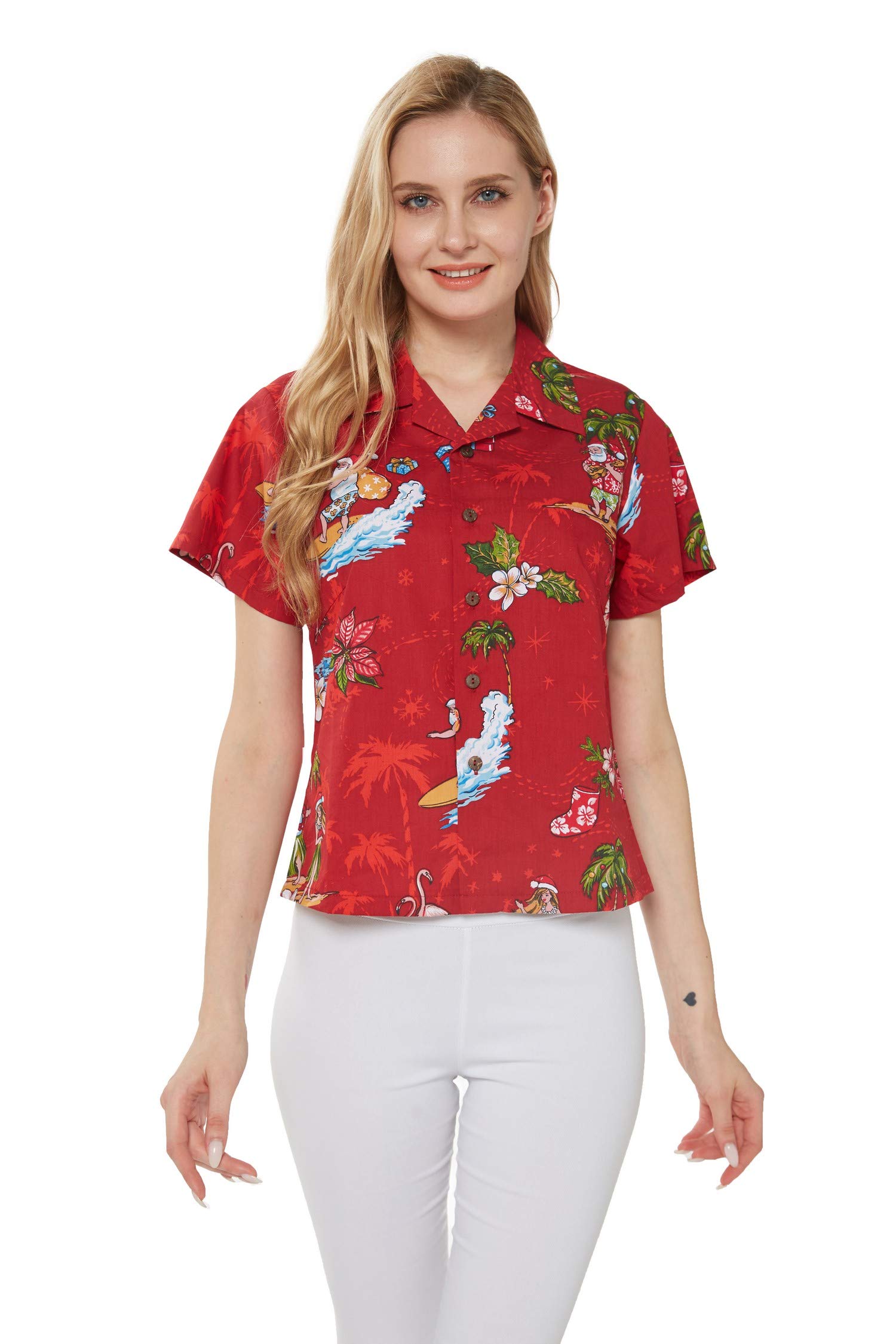 Hawaiian Luau Matching Mother and Son Outfit - Aloha Shirt for Women & Boys Hawaiian Shirt with Shorts Set - Perfect for Beach Vacation, Family Photos, and Summer Parties