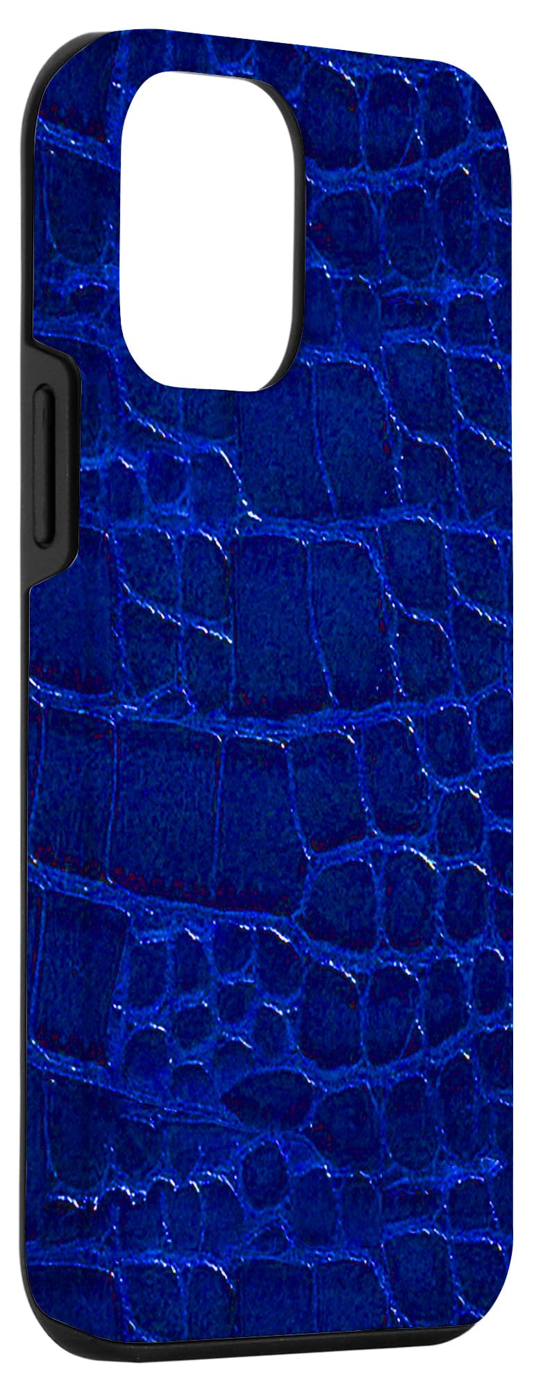 iPhone 12 Mini Case - Premium Genuine Crocodile Leather Cover with Luxury Texture (Royal Ocean Blue) | Slim Protective Phone Case for Everyday Use & Business Occasions