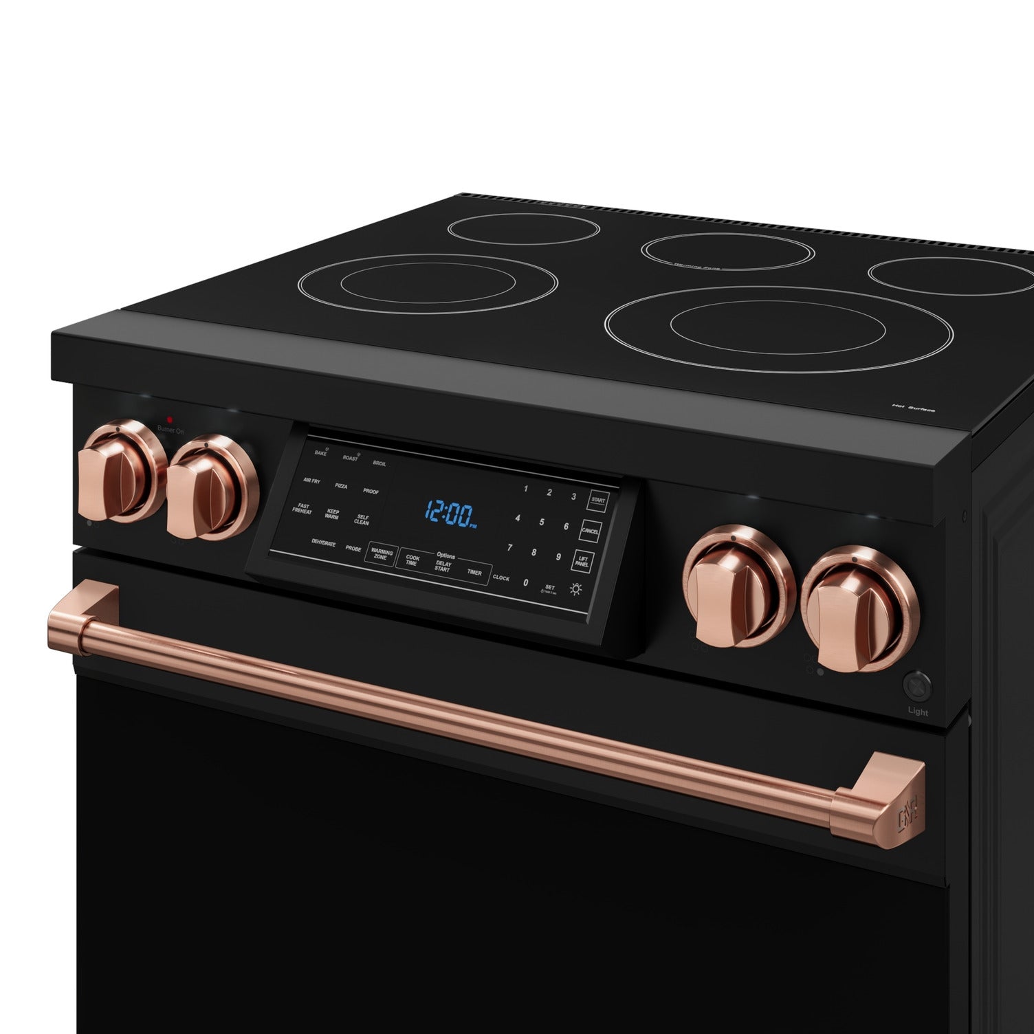 Thor Kitchen Black Stainless Steel Freestanding Professional Electric Range | Gordon Ramsay Series 4.55 cu.ft Oven | RSE30B RSG Model | Perfect for Home Chefs & Professional Kitchens