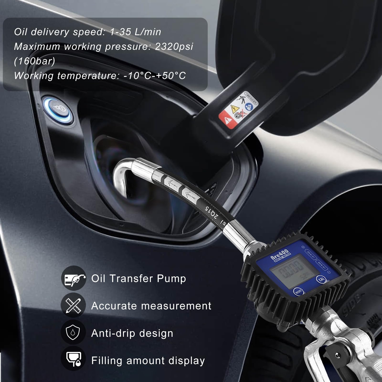 Digital Oil Transfer Pump with Meter - 1/2