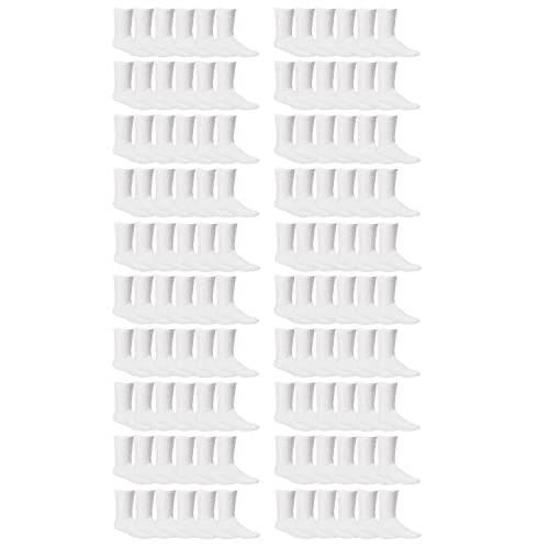 120 Pairs Men White