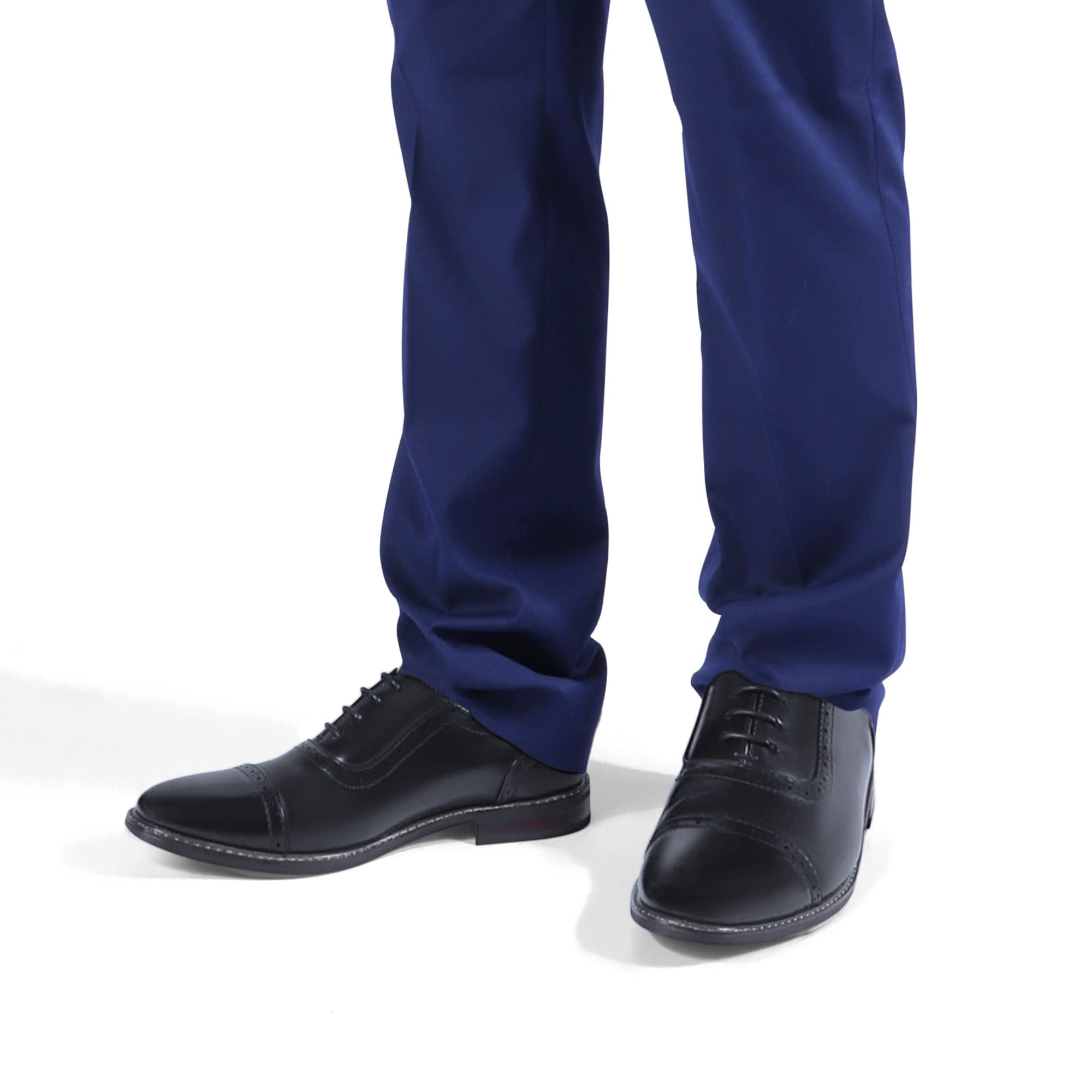 Premium Men's Dress Shoes - Formal Cap Toe Oxford Business Shoes for Men | Comfortable & Stylish | Perfect for Weddings, Office & Special Occasions