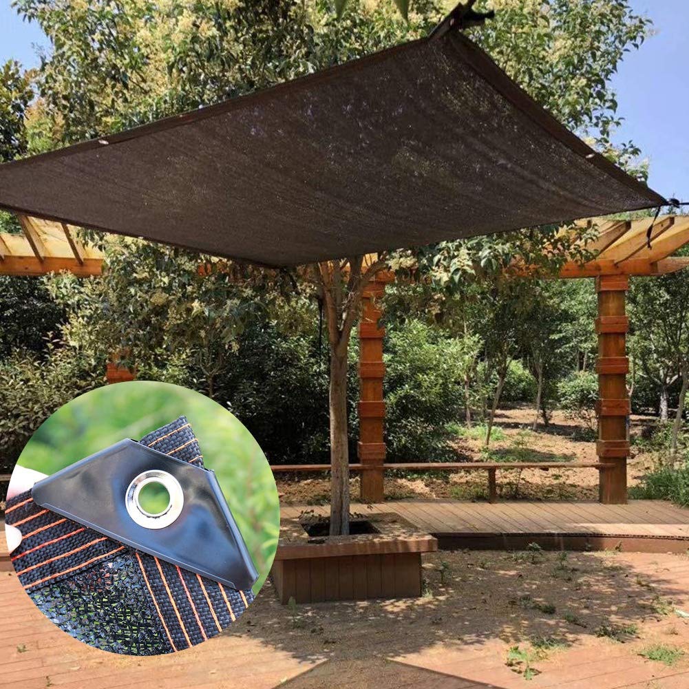 Winemana 70% Black Shade Cloth - 12x8 FT Durable UV Resistant Mesh Tarp with Reinforced Grommets & Taped Edges - Garden Sun Shade Netting for Plant Cover, Greenhouse, Patio, Tomatoes, Chicken Coop & Kennel - Perfect for Outdoor Protection & Temperature Control