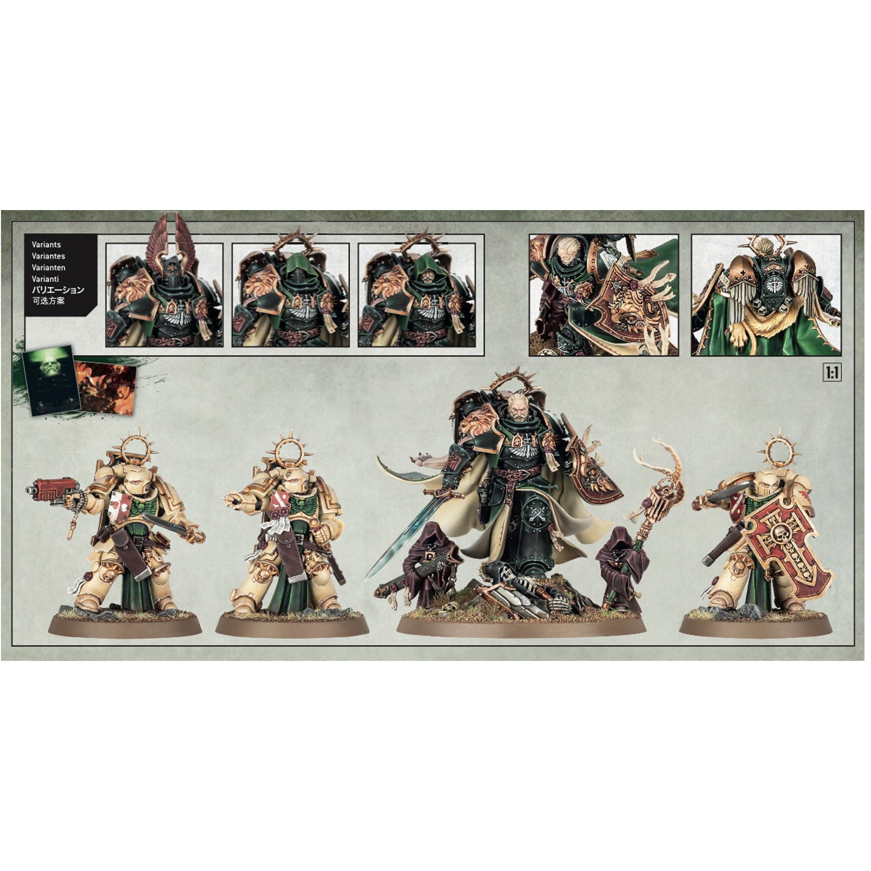 Dark Angels The Lion & Retinue - Warhammer 40K Miniature Set for Tabletop Gaming & Collectors