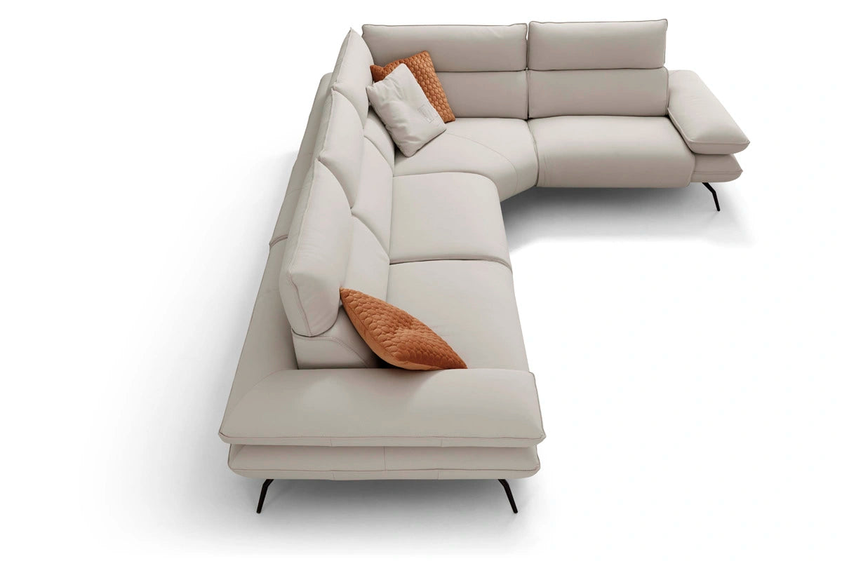 INCANTO I861 4-Piece Modular Sectional Sofa Set - Modern L-Shaped Couch for Living Room, Family Room & Home Theater Seating
