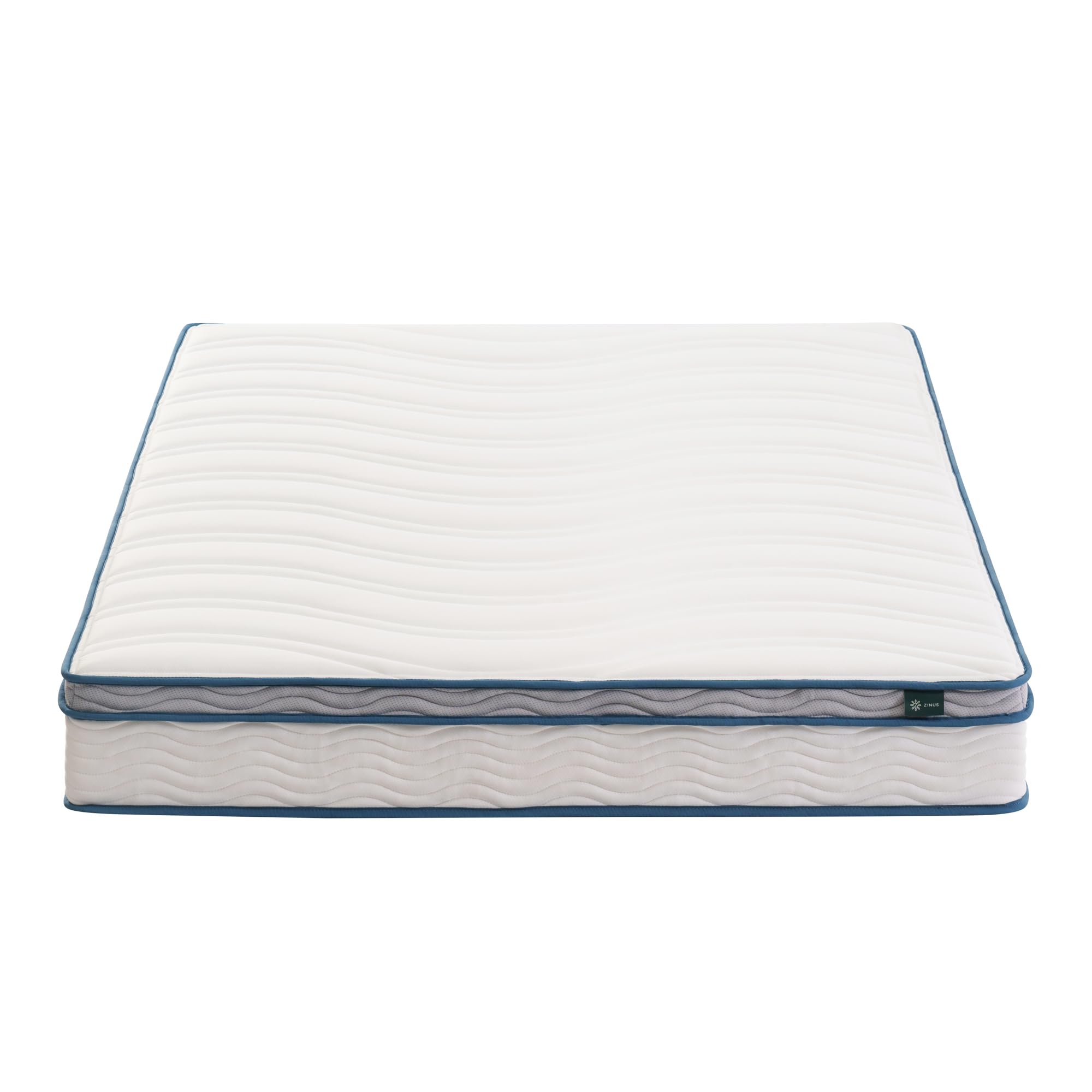 ZINUS 8 Inch Spring Sensation Hybrid Mattress - Queen Size, Fiberglass Free, Medium Firm Support, CertiPUR-US Certified Foam & Fabric, Mattress in a Box - Perfect for Bedrooms, Guest Rooms & Small Spaces