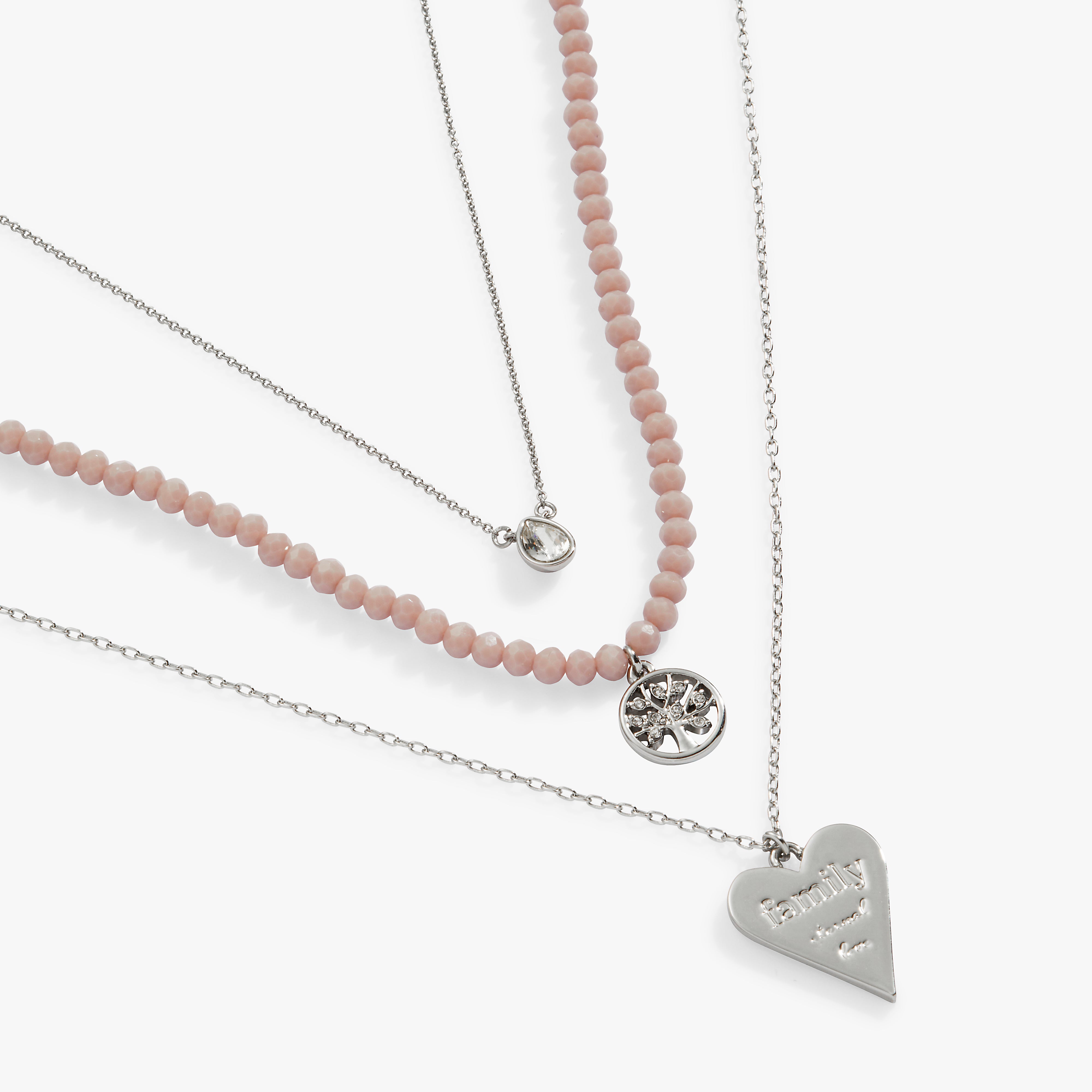 Layered Necklace Set for Women - Elegant Family Tree Pendant Necklace - Perfect for Mother's Day, Anniversary & Gift Giving