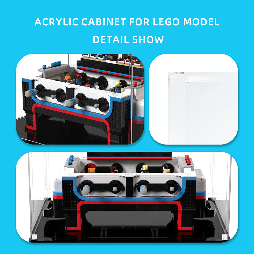 LEGO Ideas Table Football 21337 Display Case - Premium Acrylic Showcase for LEGO Football Game Set - Perfect for Home Decor, Office Display & Collector's Showcase