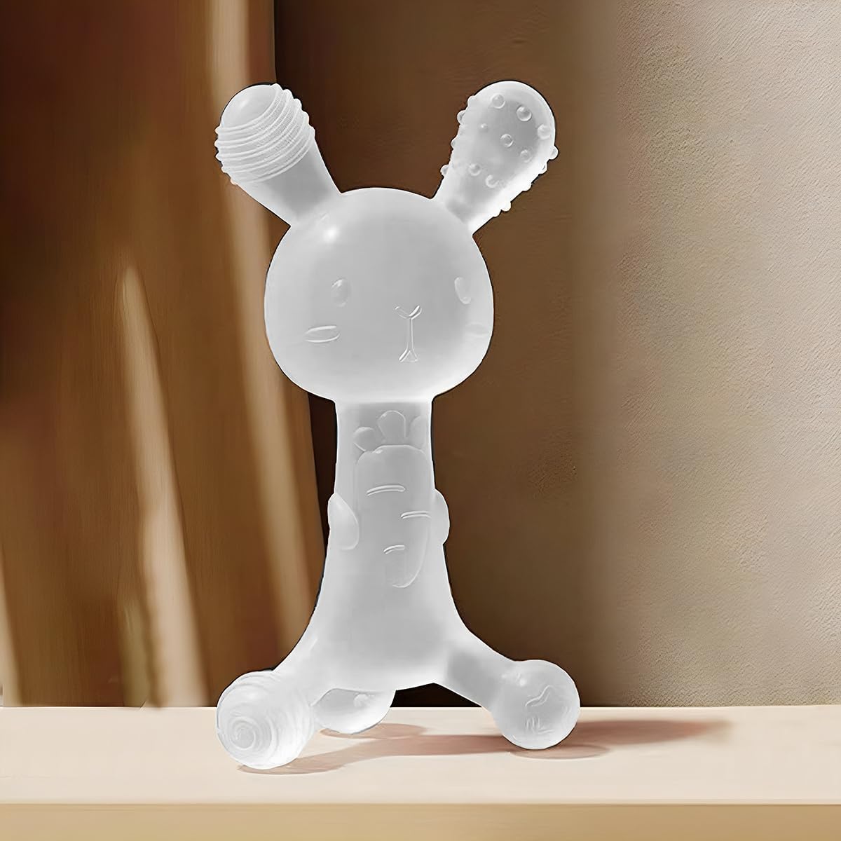 StarAndDaisy Soft Silicone Teether for Babies 6-12 Months - BPA Free, Freezer Safe Infant Teething Toy with Hygienic Storage Case - Perfect for Soothing Sore Gums at Home or On-the-Go