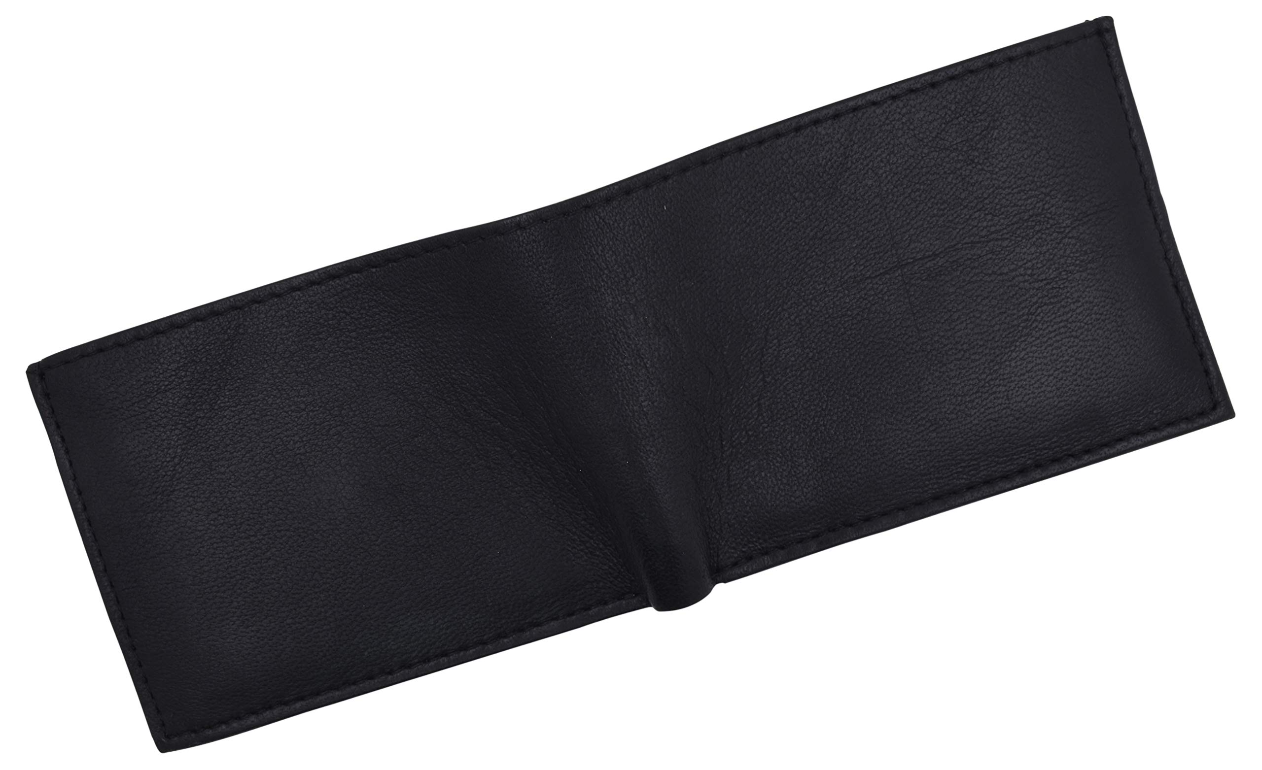 MARSHAL Boys Slim Compact Card and Coin Pocket Bifold Leather Wallet - RFID Blocking - Perfect for School, Travel & Everyday Use