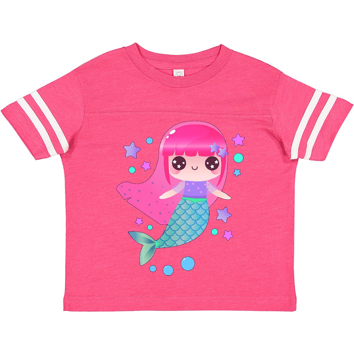 Cute Anime Mermaid Toddler T-Shirt for Kids & Playtime