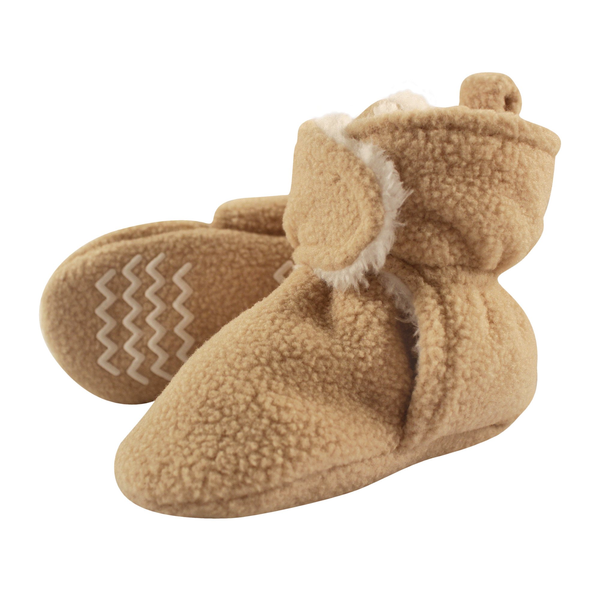 Hudson Baby Fleece Sherpa Booties for Cozy Warmth - Unisex Infant Footwear for Winter