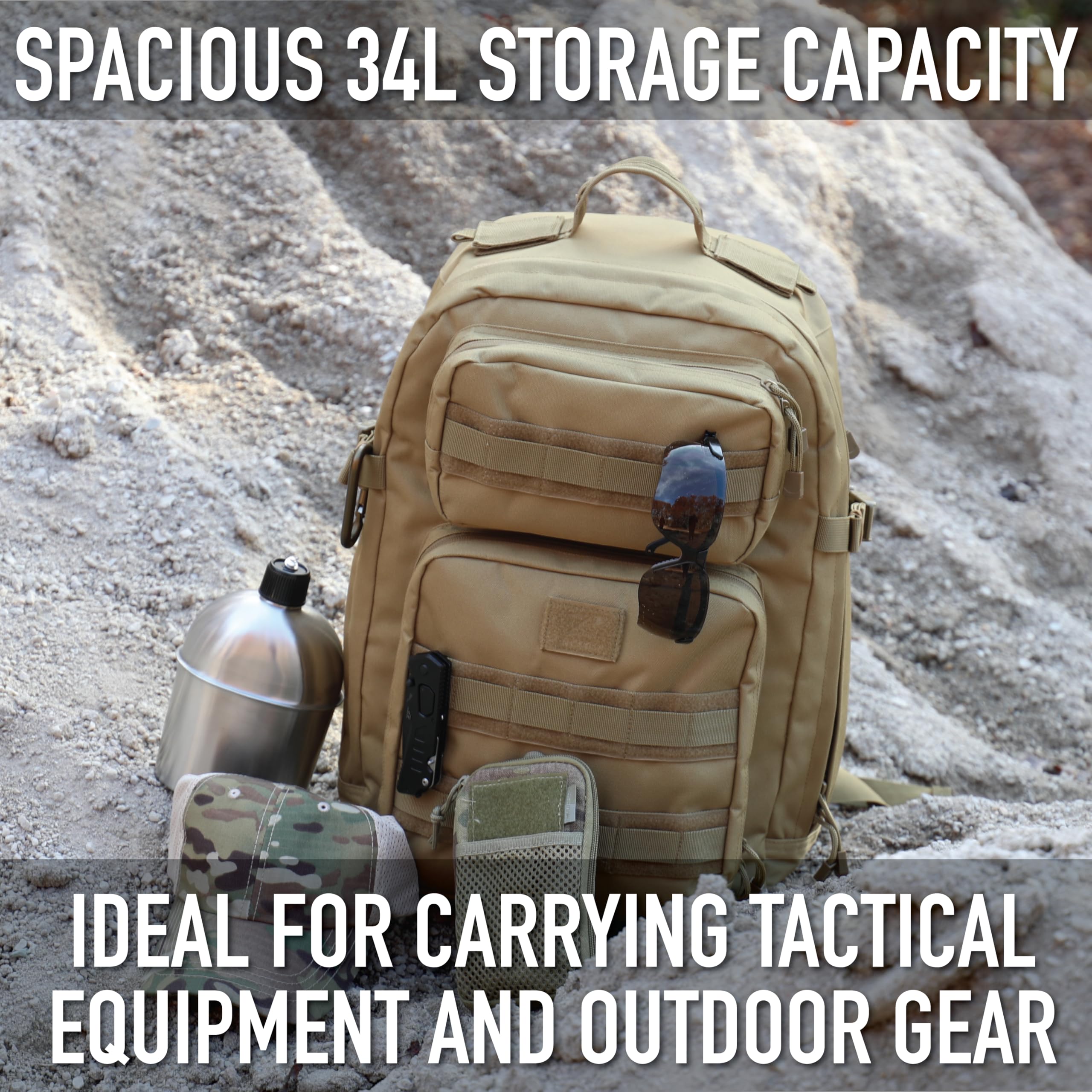 Rothco Fast Mover Tactical Backpack - Durable Military Backpack for Hiking, Camping & Travel - Red (Perfect for Outdoor Adventures, Tactical Gear & Everyday Use)