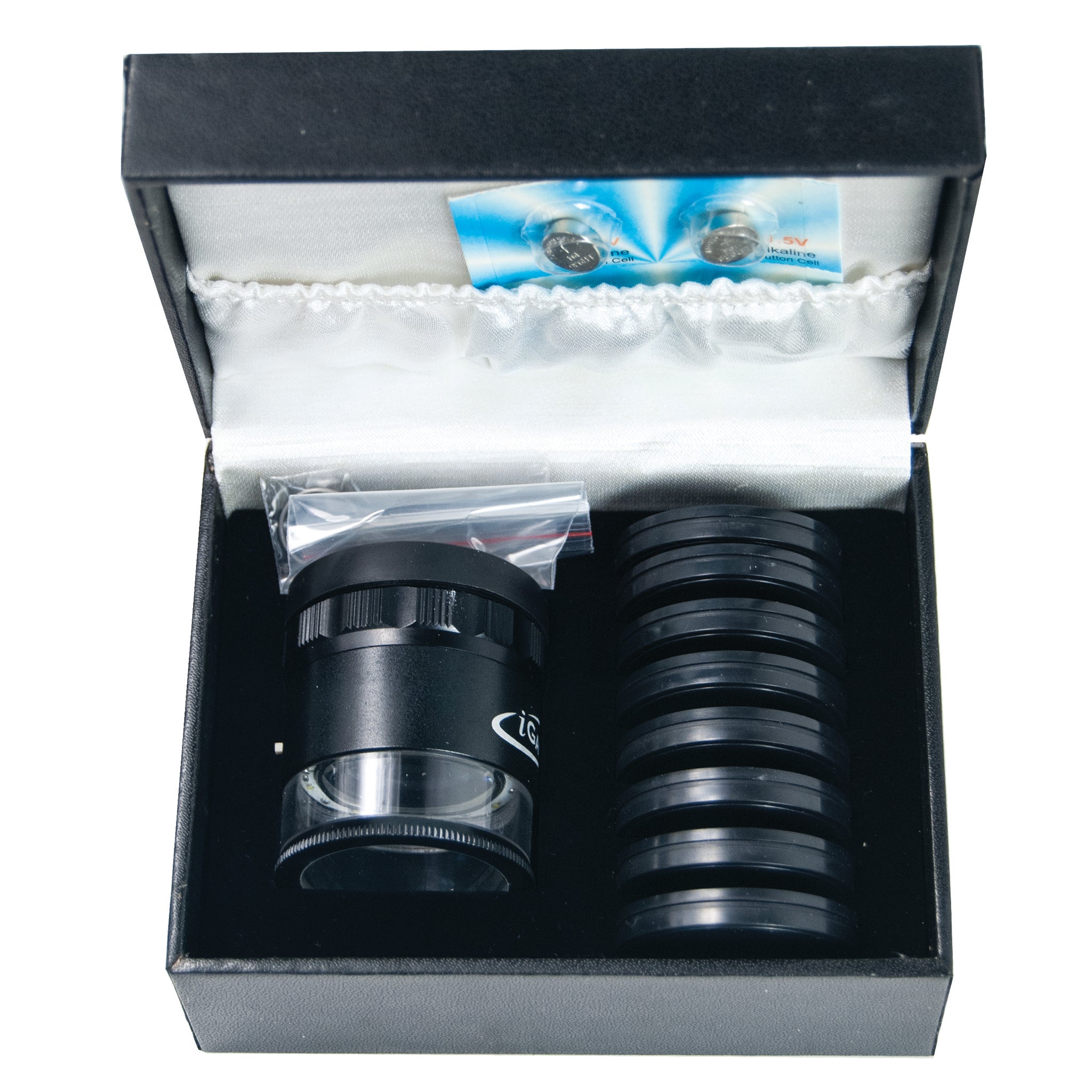 10X LED Illuminated Pocket Optical Comparator Set - Precision Magnification for Jewelry, Coins & Small Parts Inspection