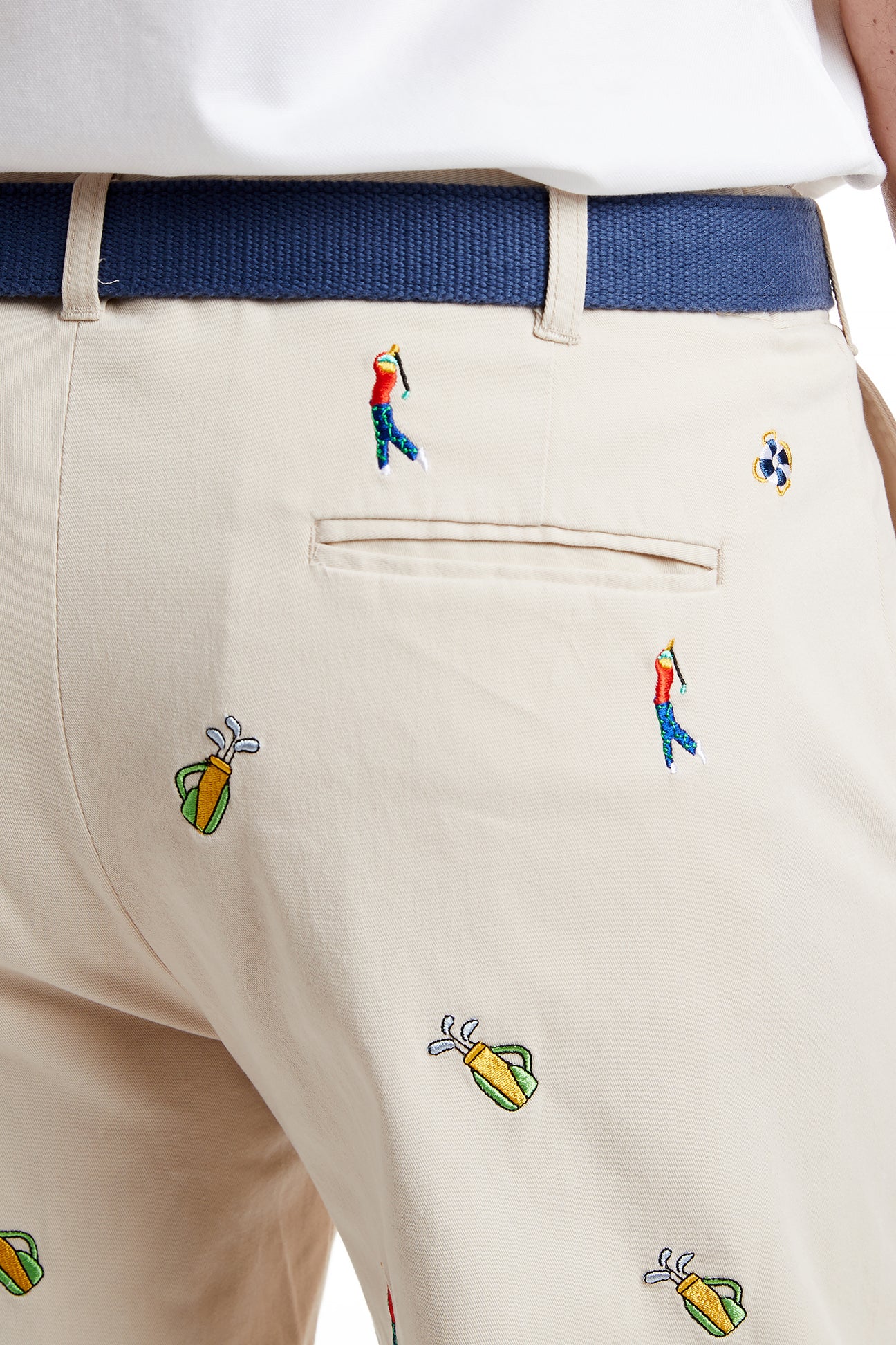 Men's Stretch Twill Harbor Pant with Golf Bag Pocket - Comfortable & Stylish Golfing & Casual Wear