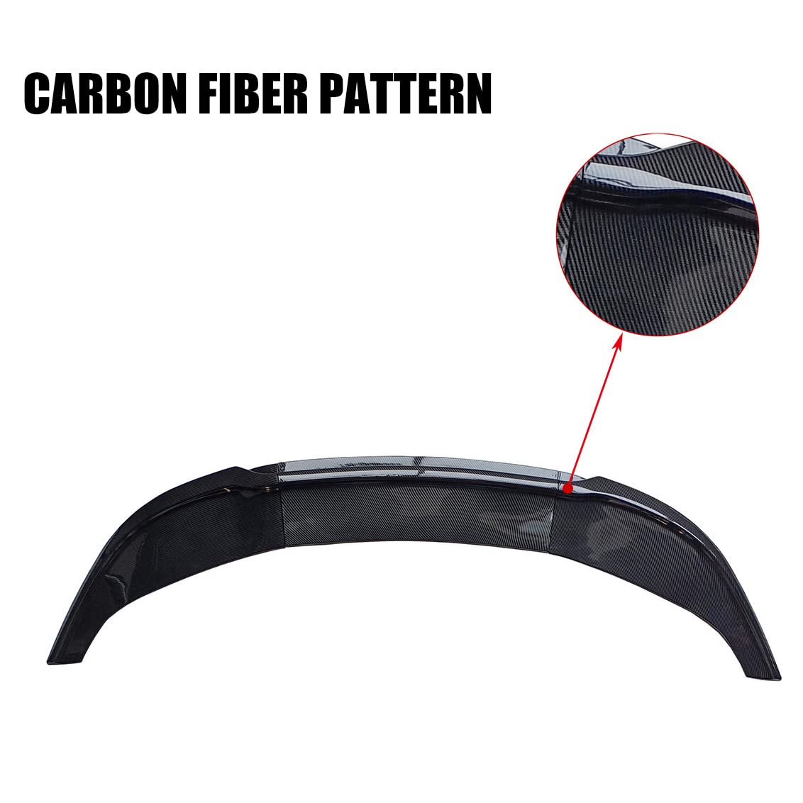 Carbon Fiber Front Bumper Lip Chin Splitter for 2015-2020 Chrysler 300C - 3PCS Bumper Lip Diffuser Kit | Aggressive Styling & Enhanced Aerodynamics for Street Racing & Car Shows