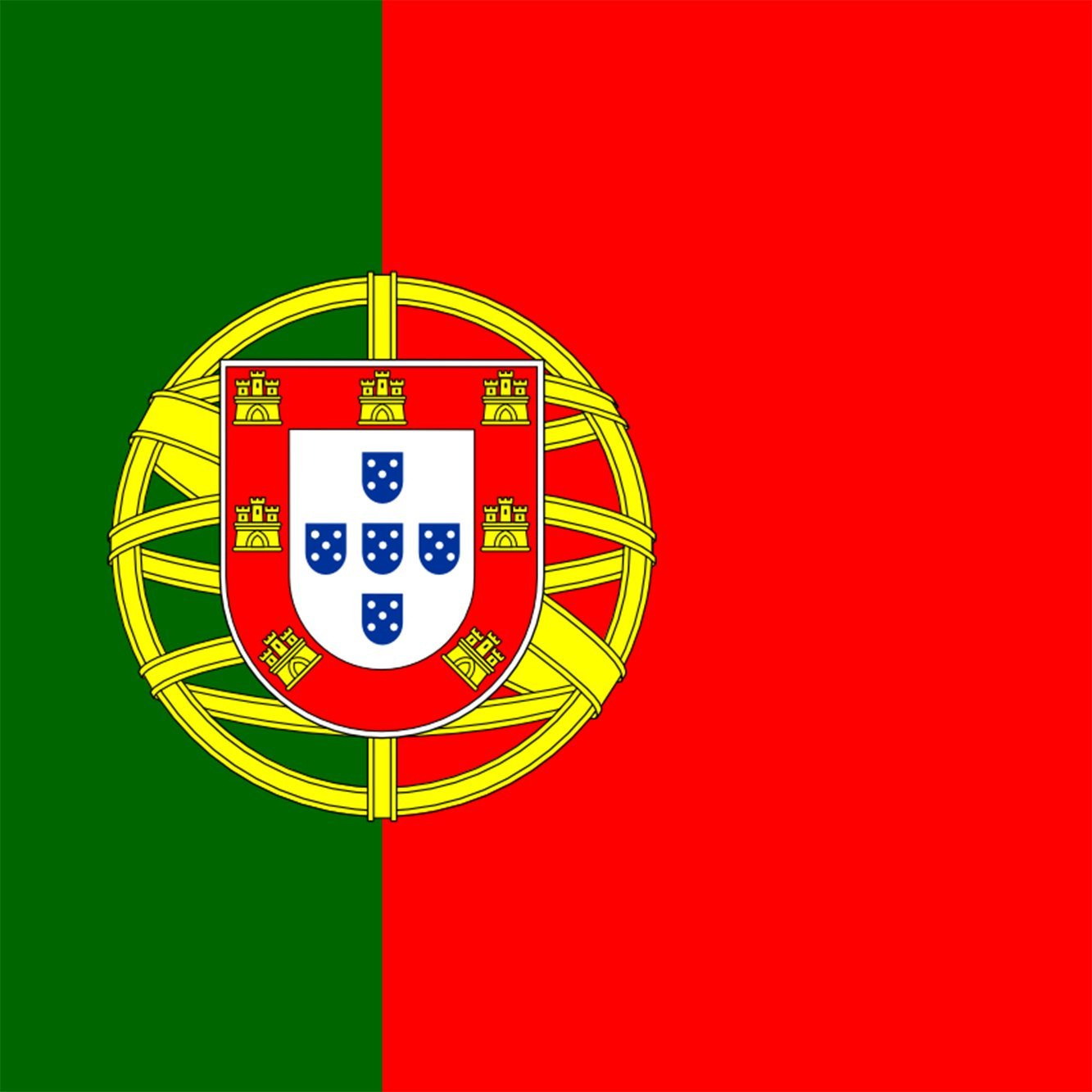 Portugal National Flag Vinyl Sticker - Patriotic Decal for Laptops, Cars, Windows - Country Pride, Travel Souvenir, Home & Office Decor