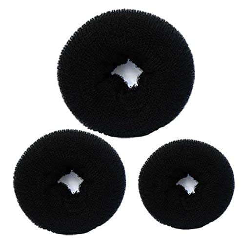 APOEM Hair Bun Maker Set - 3 Pack Hair Donut for Easy Updos, Ponytails & Messy Buns | Perfect Hair Accessories for Women & Girls | Great for Parties, Weddings & Everyday Styling