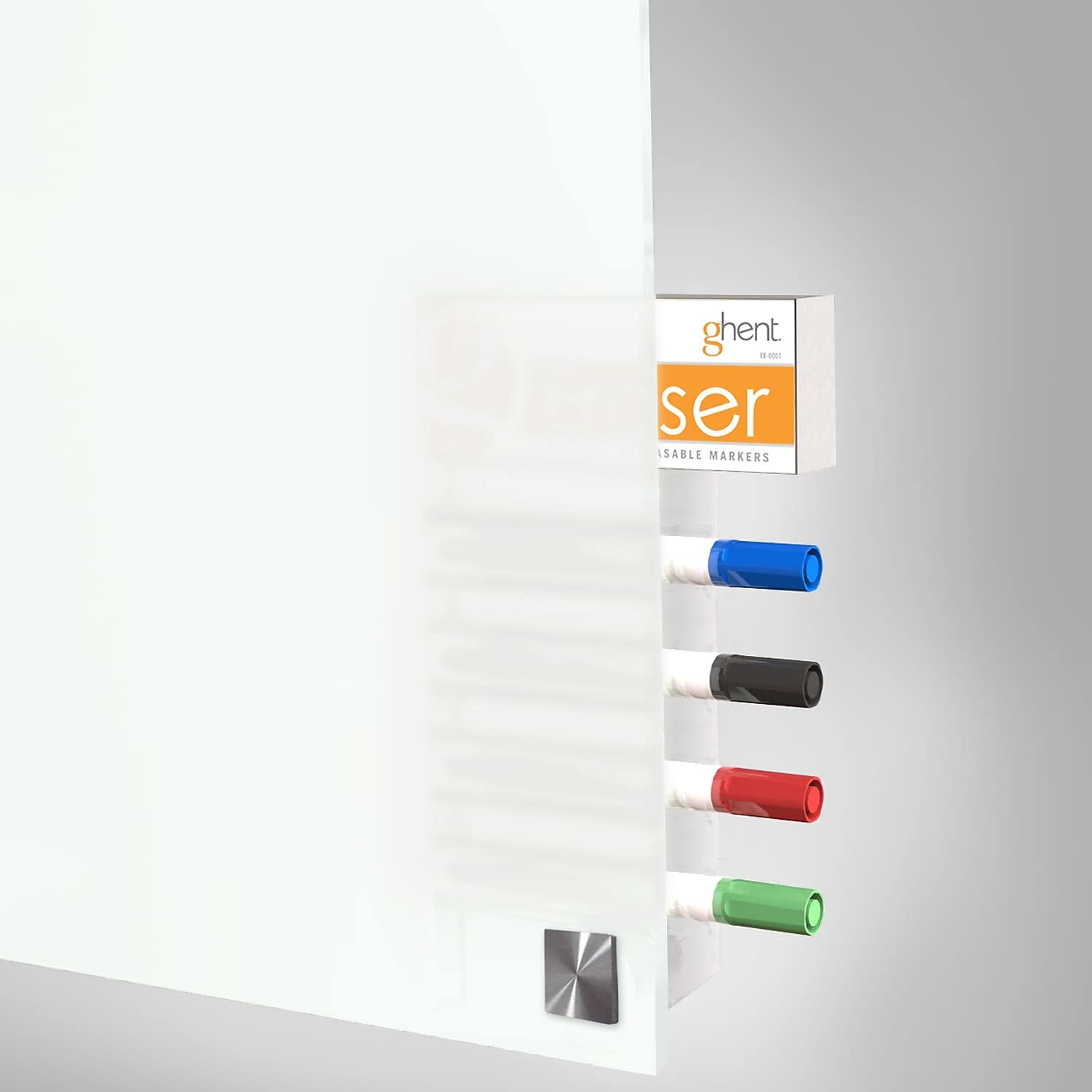 3'x4' Frosted Glass Whiteboard with Square Corners - Includes 4 Markers & Eraser - Perfect for Home Office, Classroom, and Conference Room Organization