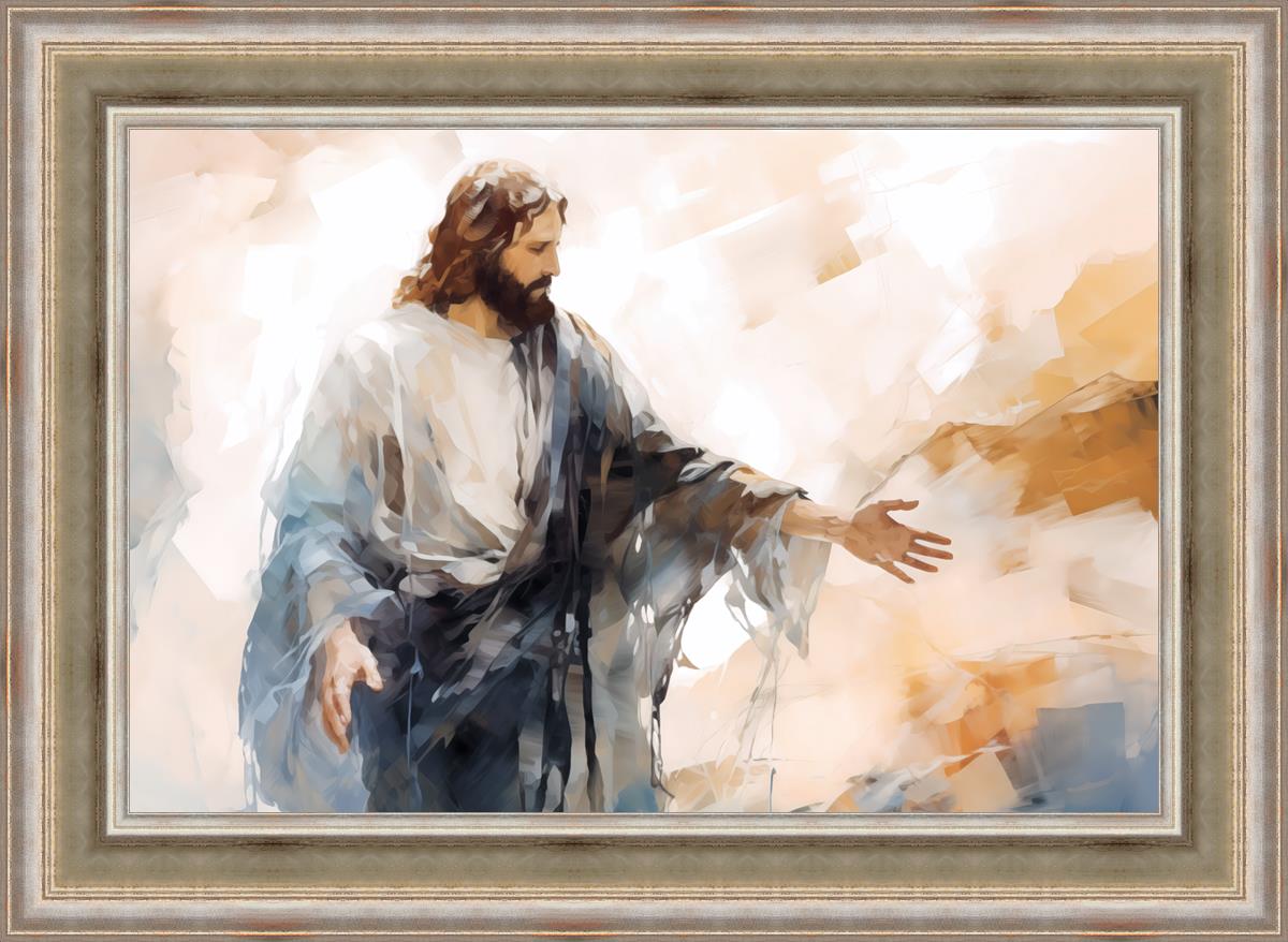 Come Unto Me By Gabriel Heaton - Inspirational Christian Wall Art for Home & Church Decor | Perfect for Living Room, Bedroom & Office