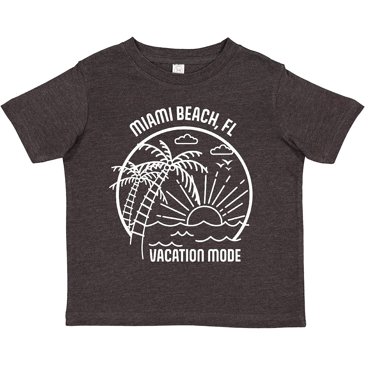Inktastic Summer Vacation Mode Miami Beach Florida Toddler T-Shirt - Fun Kids Travel Shirt for Beach Trips & Family Vacations