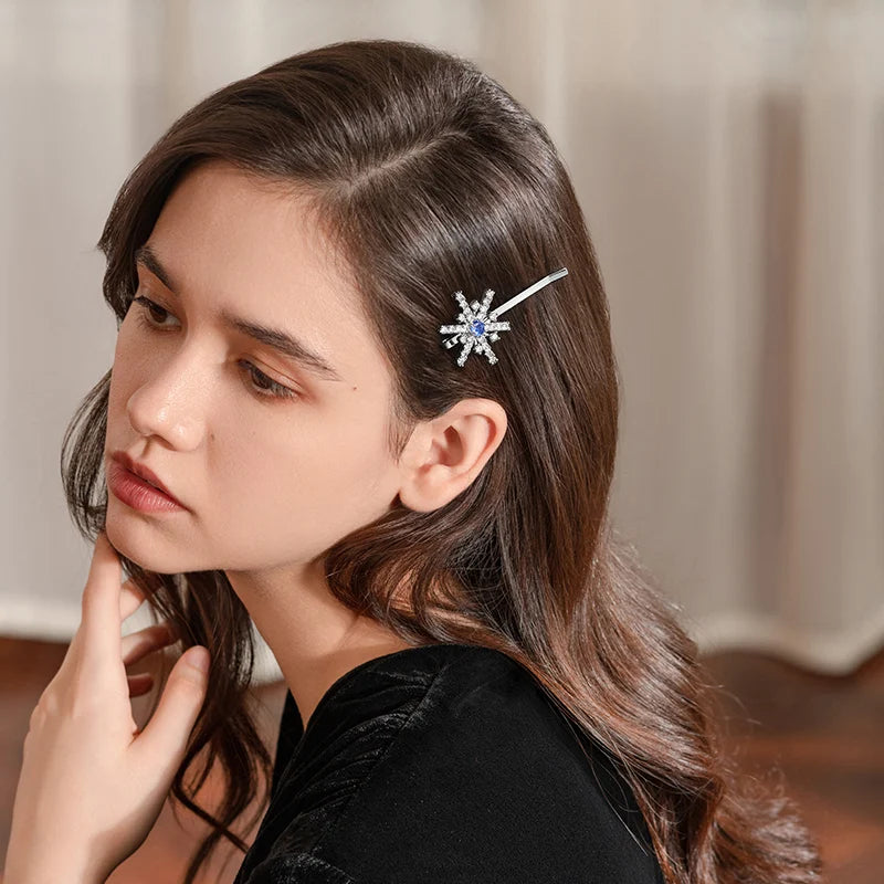 Elegant Crystal Bobby Pins for Women - Hair Clips with Sparkling Rhinestones - Perfect for Weddings, Prom, Parties & Everyday Styling