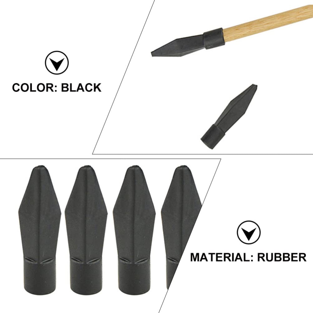BESPORTBLE Rubber Arrowheads for Archery Practice - Hunting Game Broadhead Replacements for Kids & Children - Perfect for Outdoor Shooting Games and Exercise Accessories