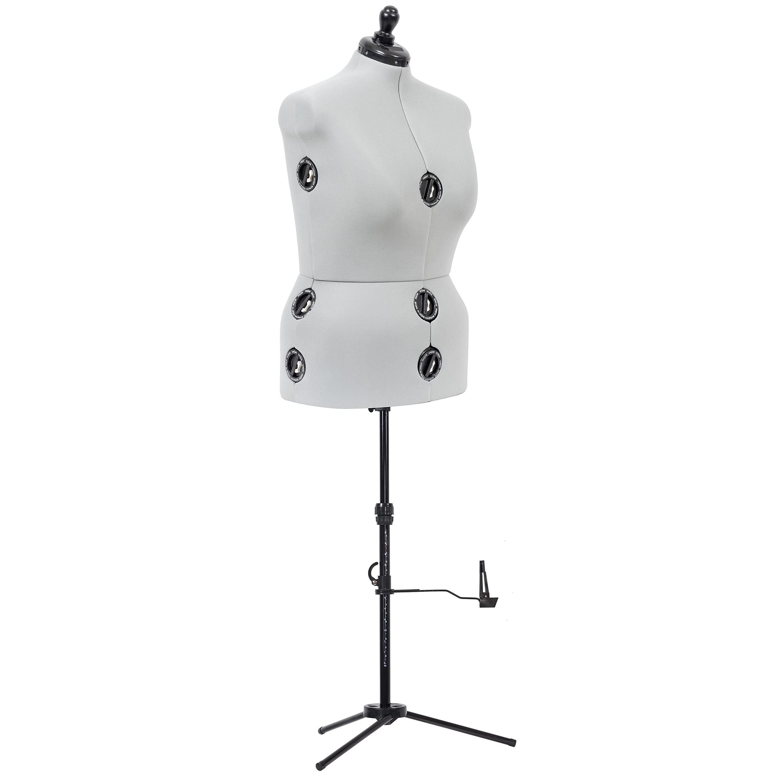 Dritz Twin-Fit Adjustable Dress Form with Tri-Pod Stand - Large Size for Fashion Design, Sewing & Tailoring - Perfect for Dressmaking, Fitting, and Alterations